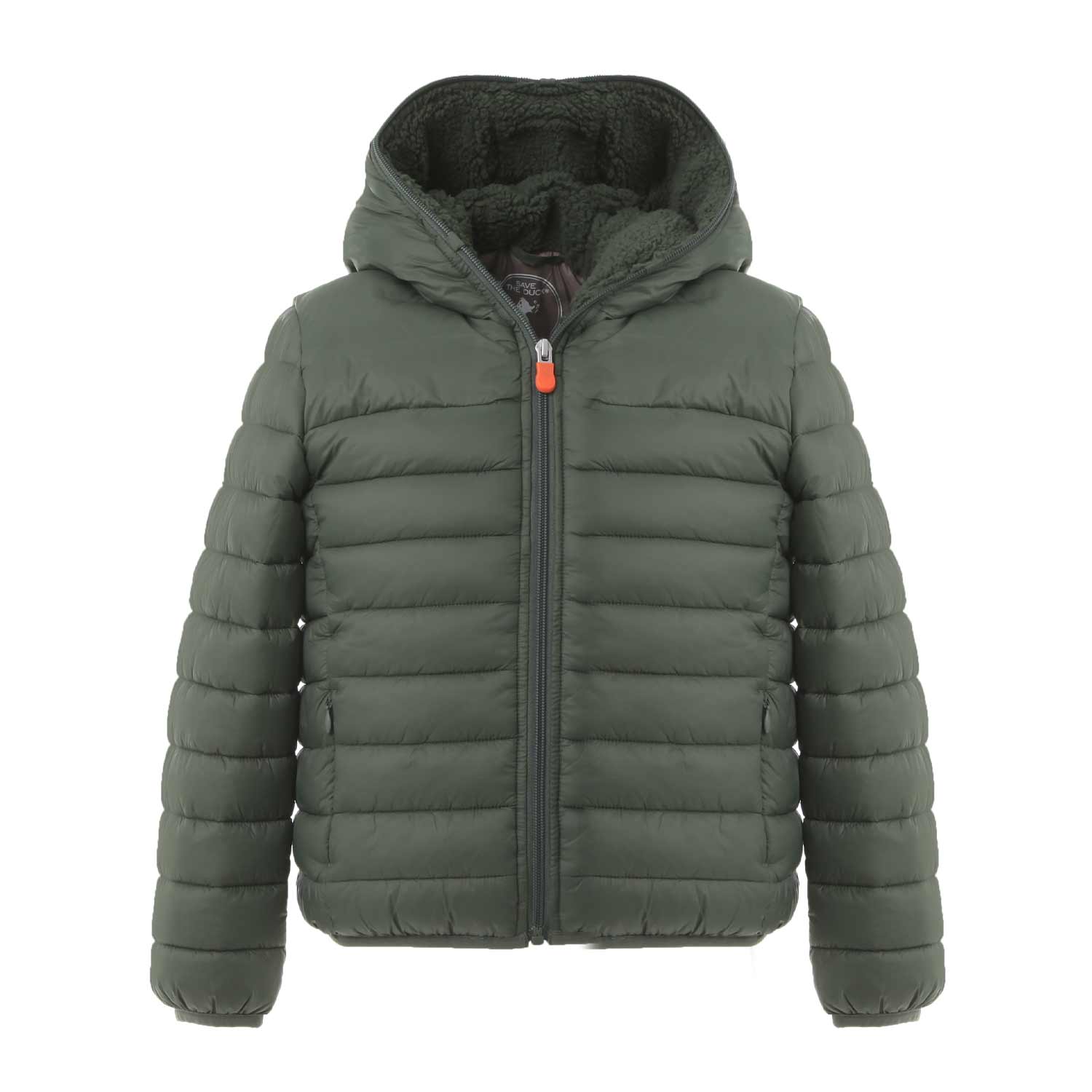 PIUMINO ROB VERDE MILITARE CON FODERA ECO TEDDY - annameglio.com abbigliamento moda