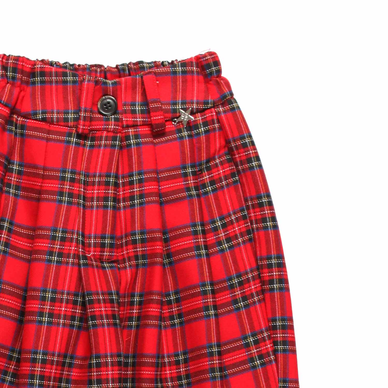 PANTALONE TARTAN ROSSO BAMBINA E TEEN - annameglio.com abbigliamento moda