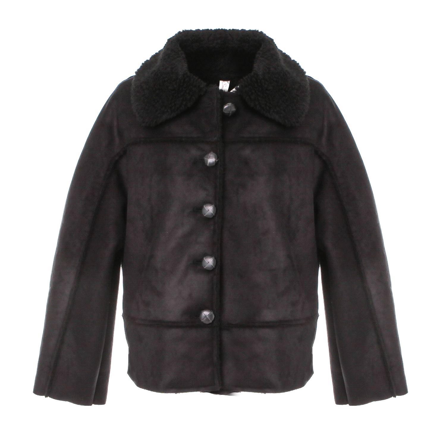 GIUBBOTTO AVIATORE NERO BAMBINA E TEEN - annameglio.com abbigliamento moda