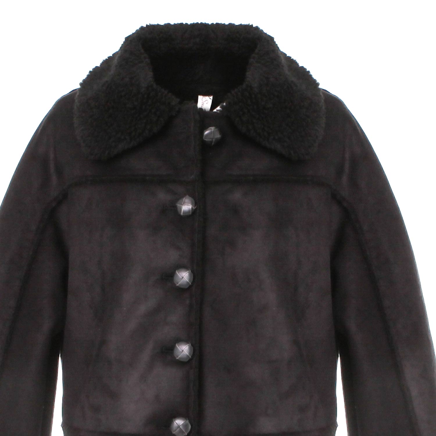 GIUBBOTTO AVIATORE NERO BAMBINA E TEEN - annameglio.com abbigliamento moda