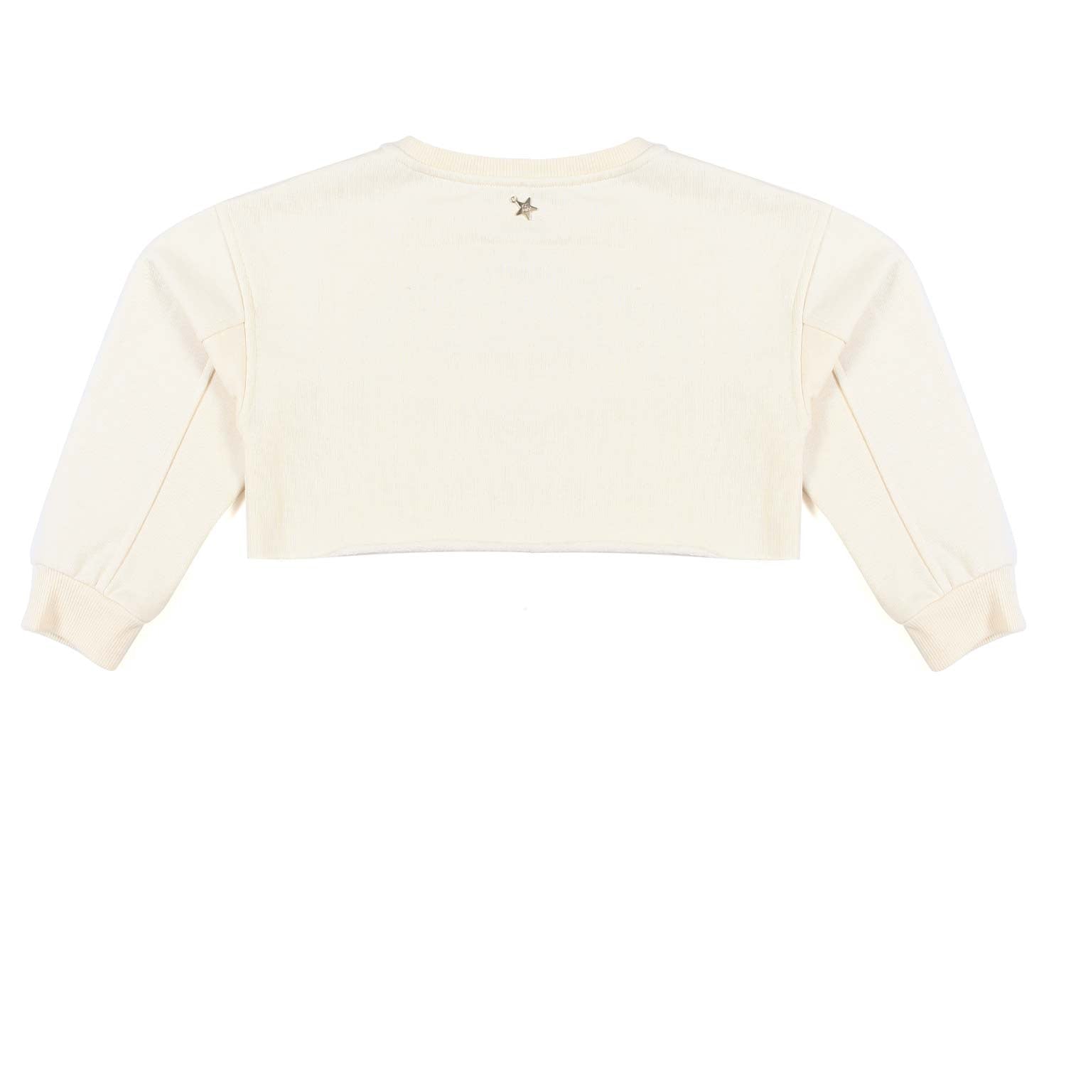 FELPA CROPPED PANNA E NERA BAMBINA E TEEN - annameglio.com abbigliamento moda