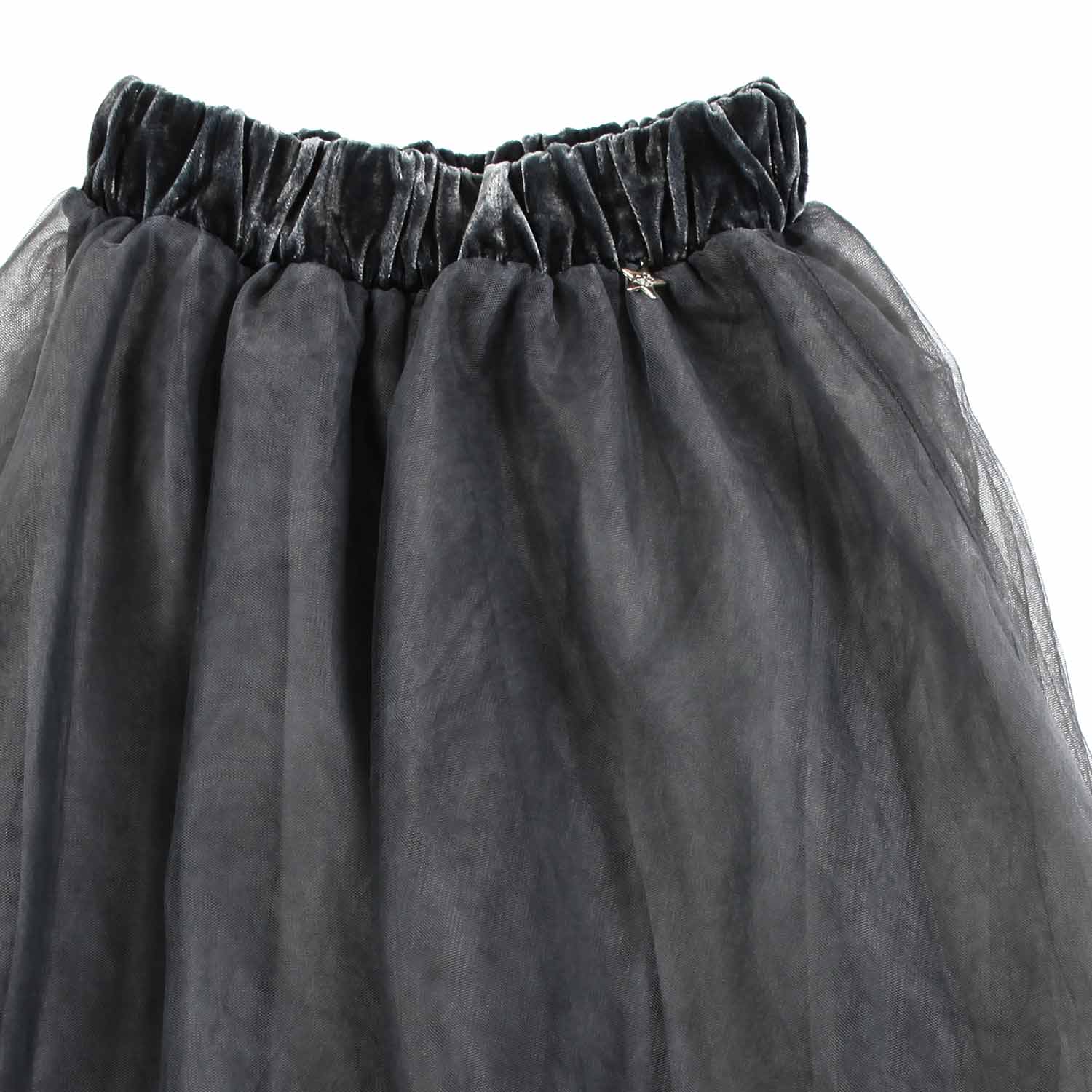 GONNA TULLE ANTRACITE E ORO BAMBINA E TEEN - annameglio.com abbigliamento moda