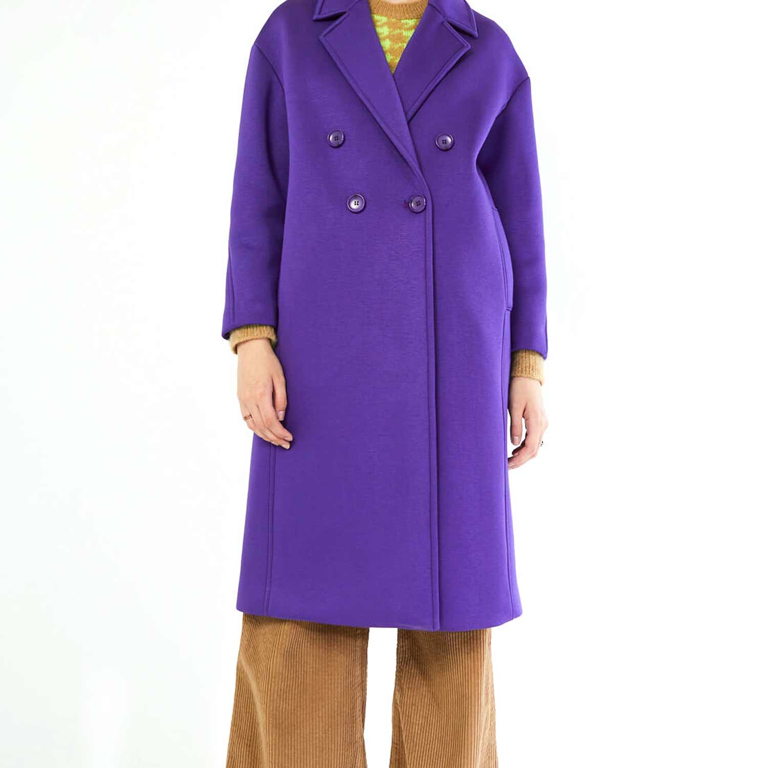 CAPPOTTO VIOLA DOPPIOPETTO - annameglio.com abbigliamento moda