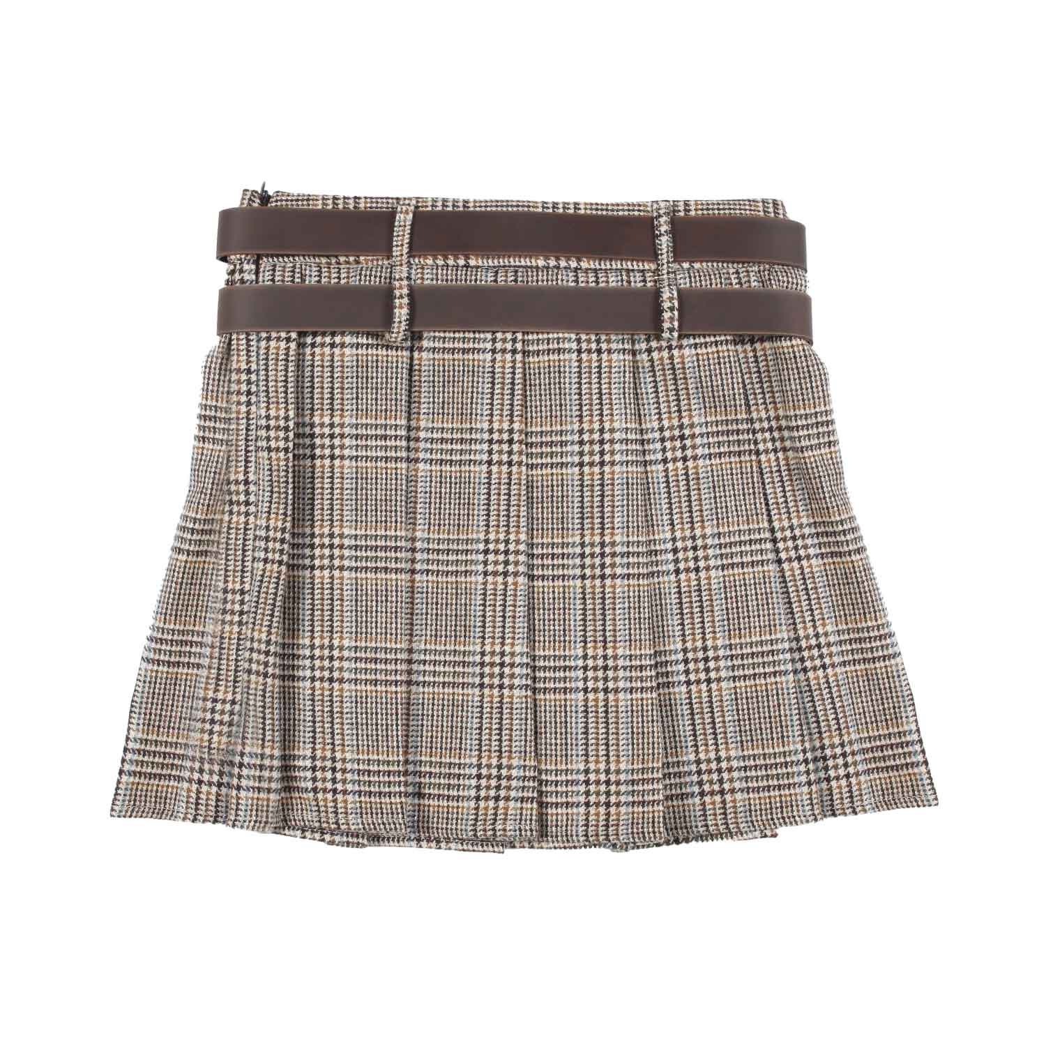 MINIGONNA TARTAN PIED DE POULE - annameglio.com abbigliamento moda