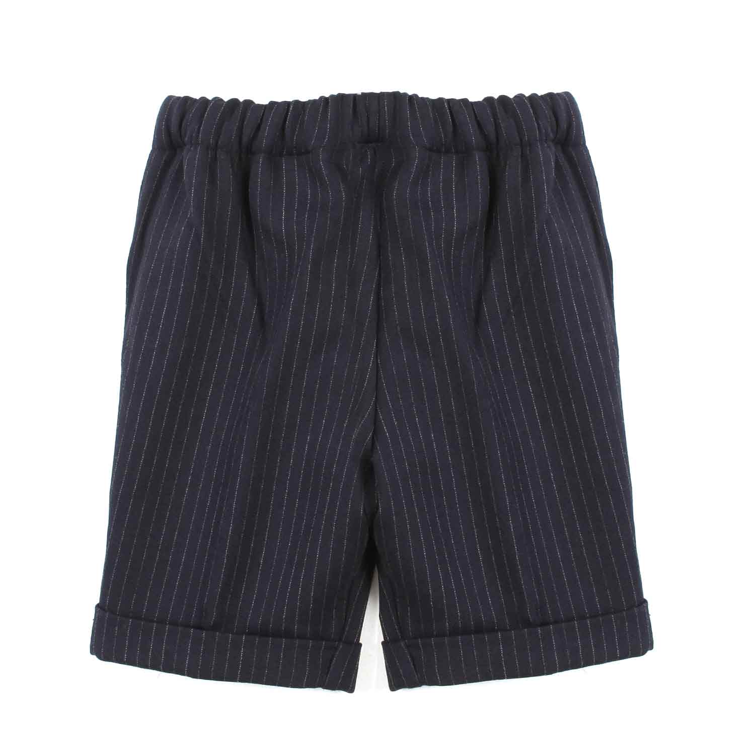 BERMUDA GESSATO BLU E GRIGIO BIMBO - annameglio.com abbigliamento moda