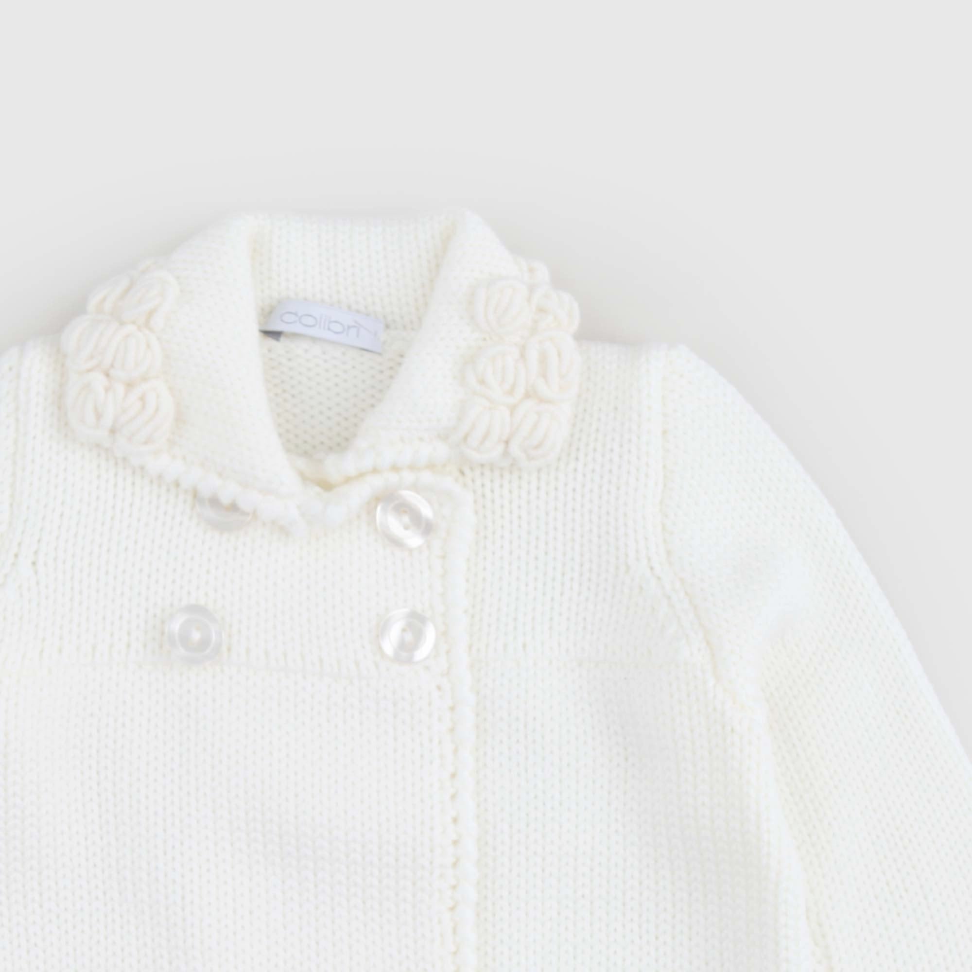 CAPPOTTINO DI LANA BIANCO CALDO NEONATA - annameglio.com abbigliamento moda