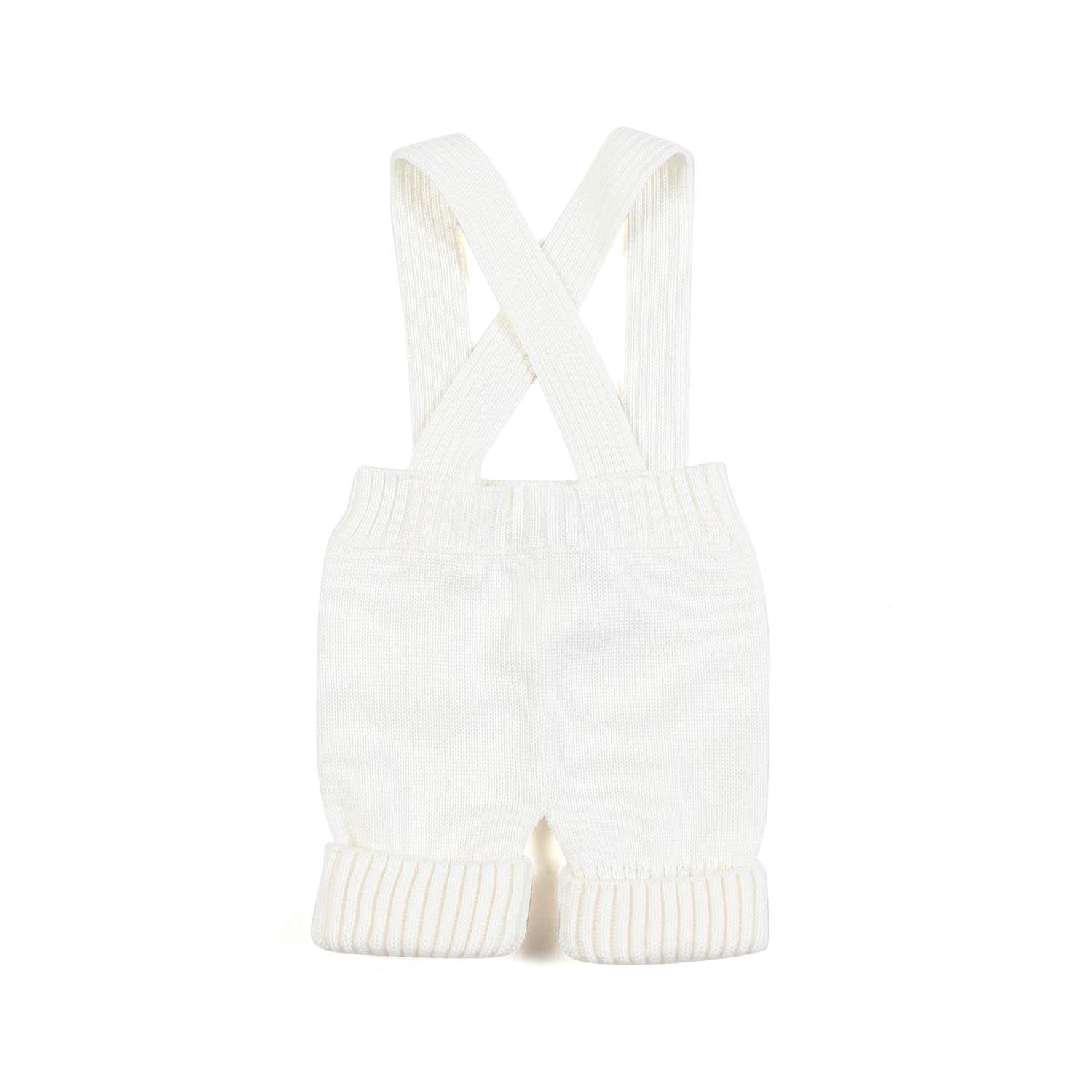 BERMUDA DI LANA BIANCO CALDO NEONATA - annameglio.com abbigliamento moda