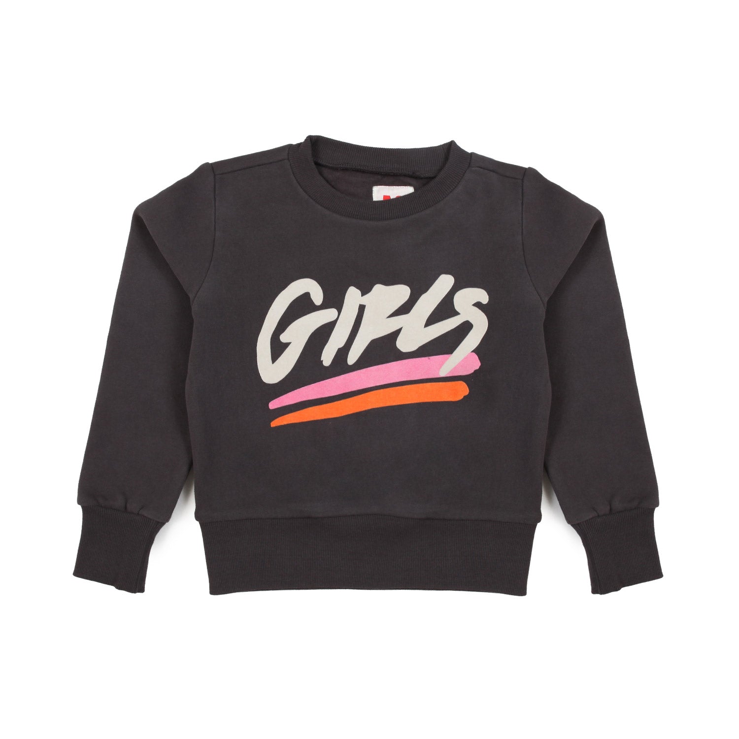 FELPA ANTRACITE CON STAMPA BAMBINA E TEENAGER - annameglio.com abbigliamento moda