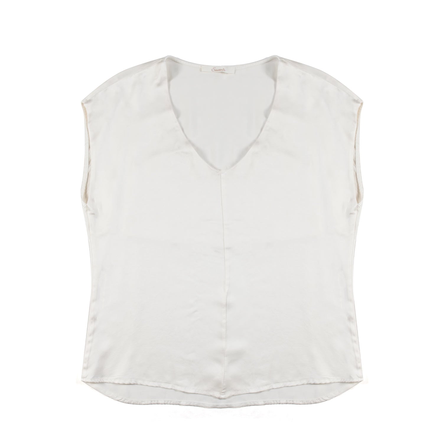 TOP CANOTTA BIANCO BURRO - annameglio.com abbigliamento moda