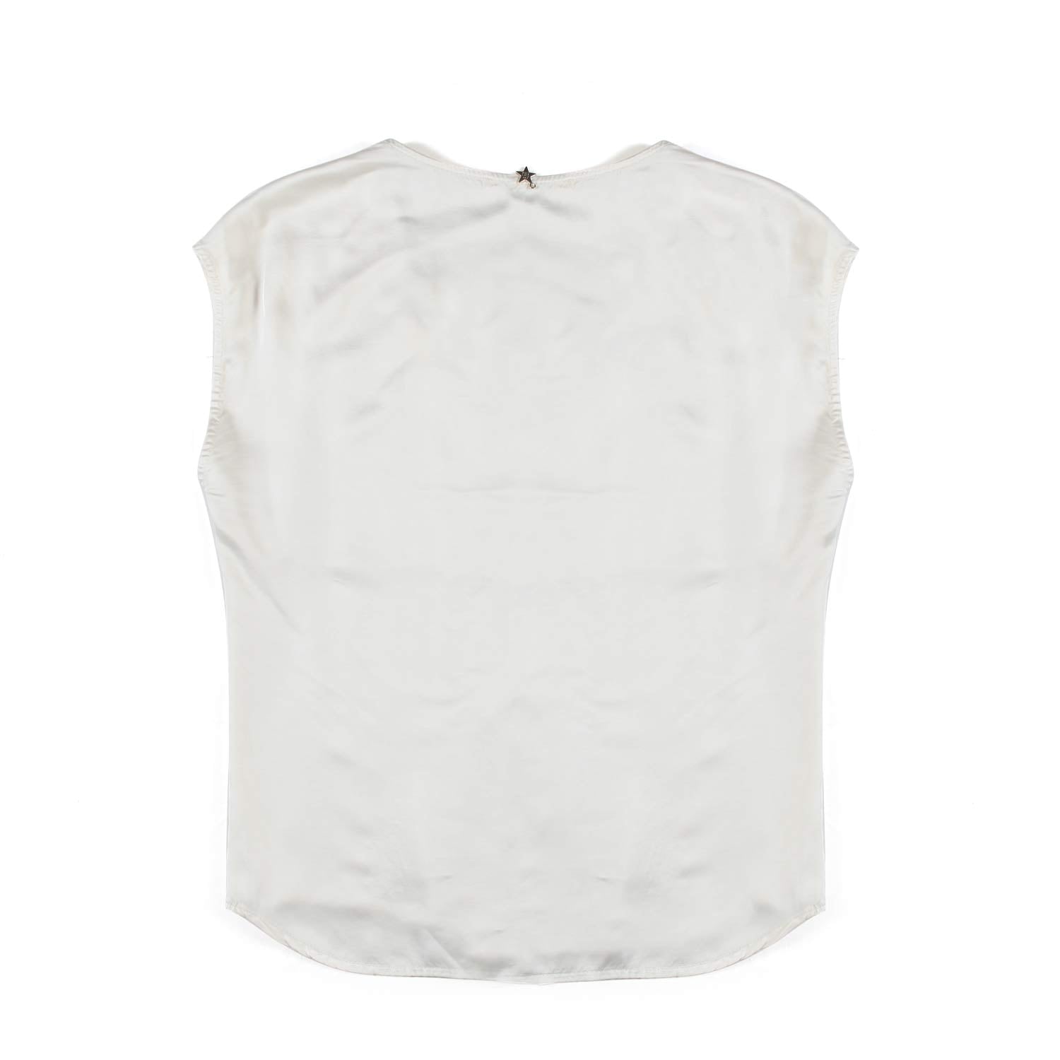 TOP CANOTTA BIANCO BURRO - annameglio.com abbigliamento moda