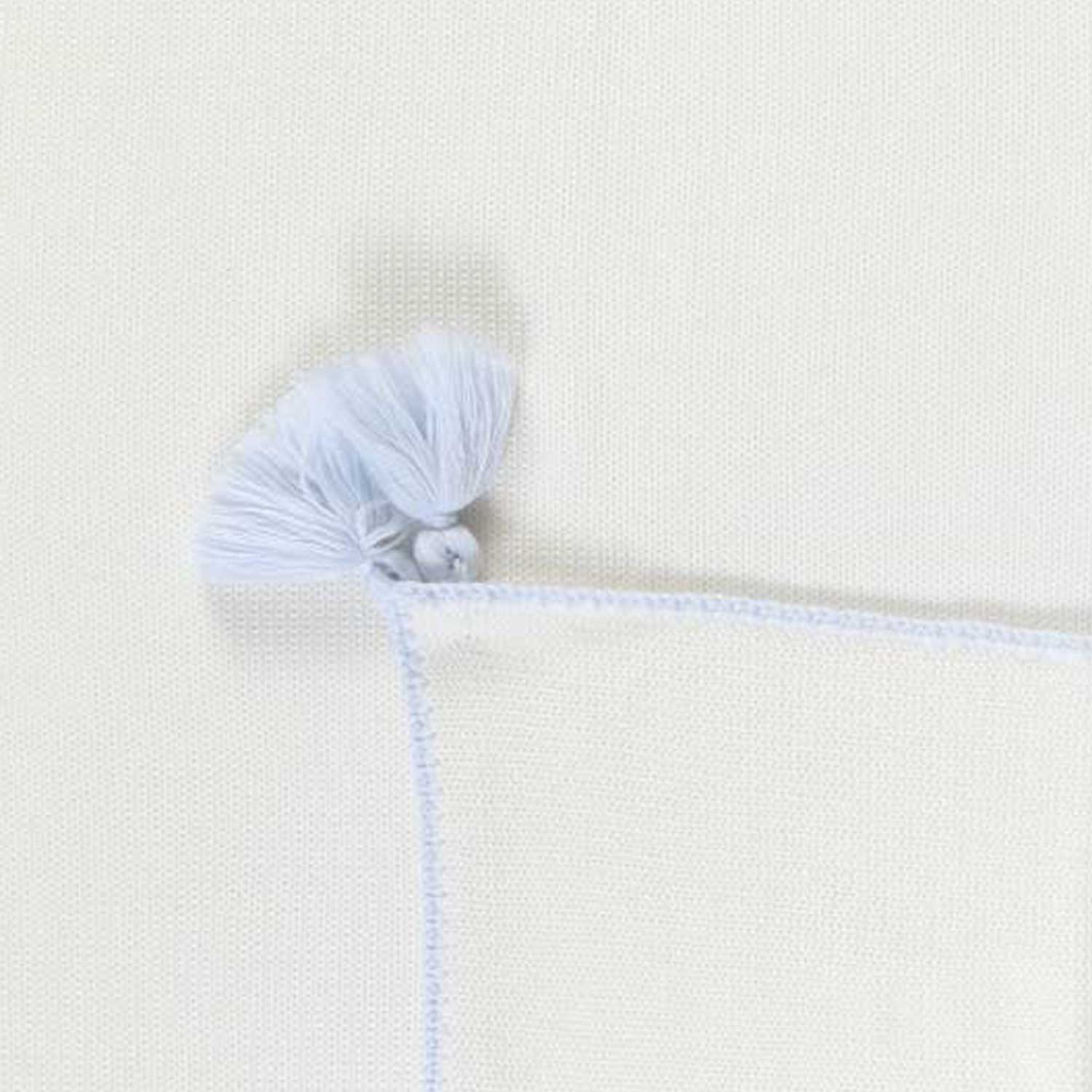 COPERTA UNISEX BIANCO CALDO CON DETTAGLI CIELO - annameglio.com abbigliamento moda