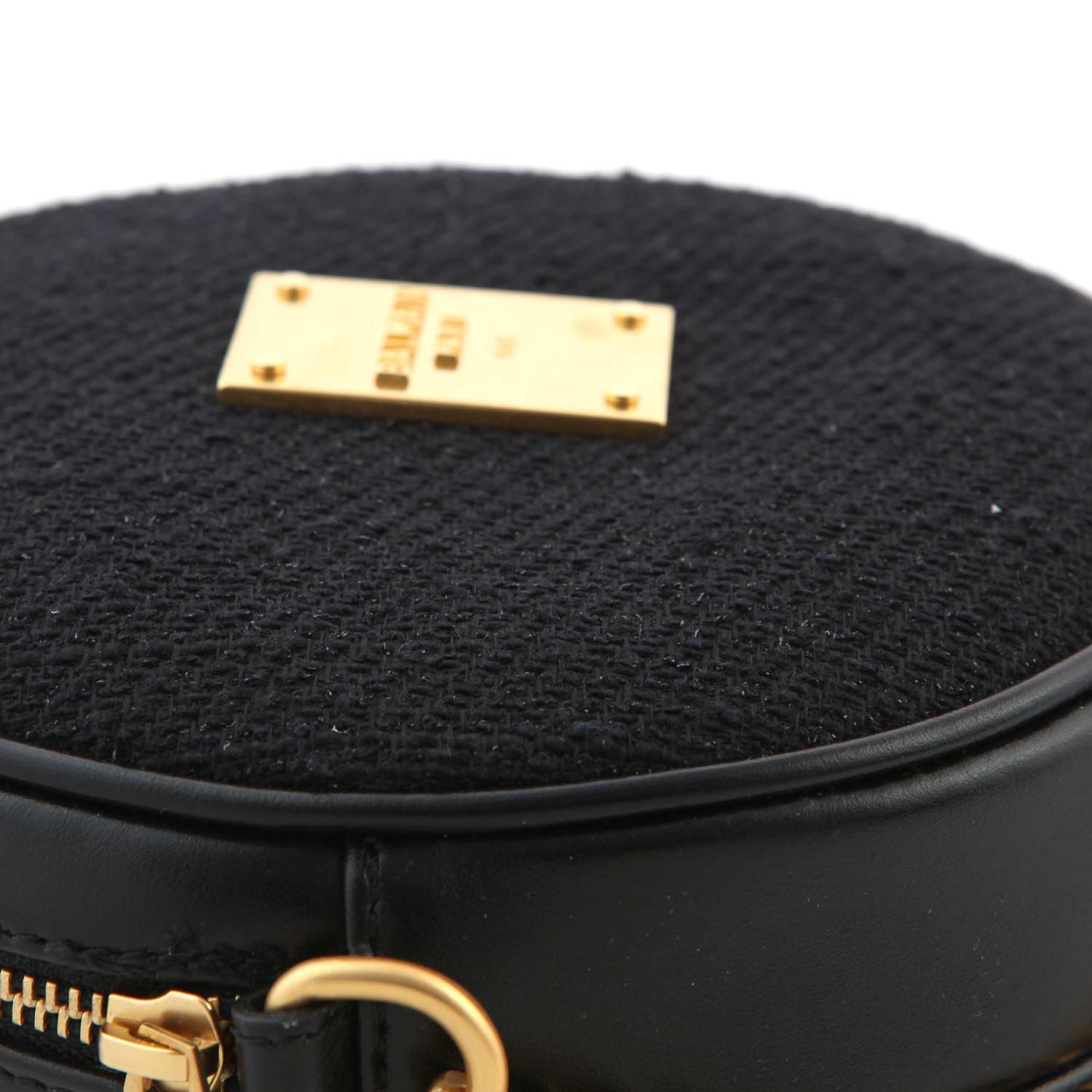 BORSA TRACOLLA ROTONDA NERA E ORO - annameglio.com abbigliamento moda