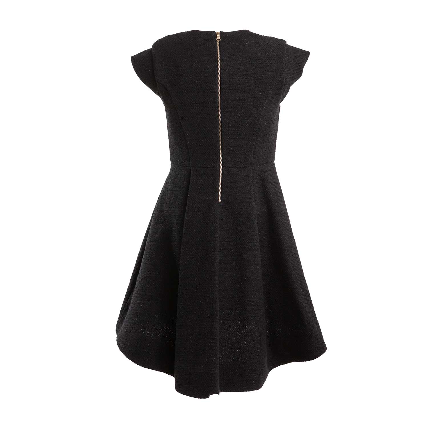 ABITO NERO CON BOTTONI ORO BAMBINA E TEENAGER - annameglio.com abbigliamento moda