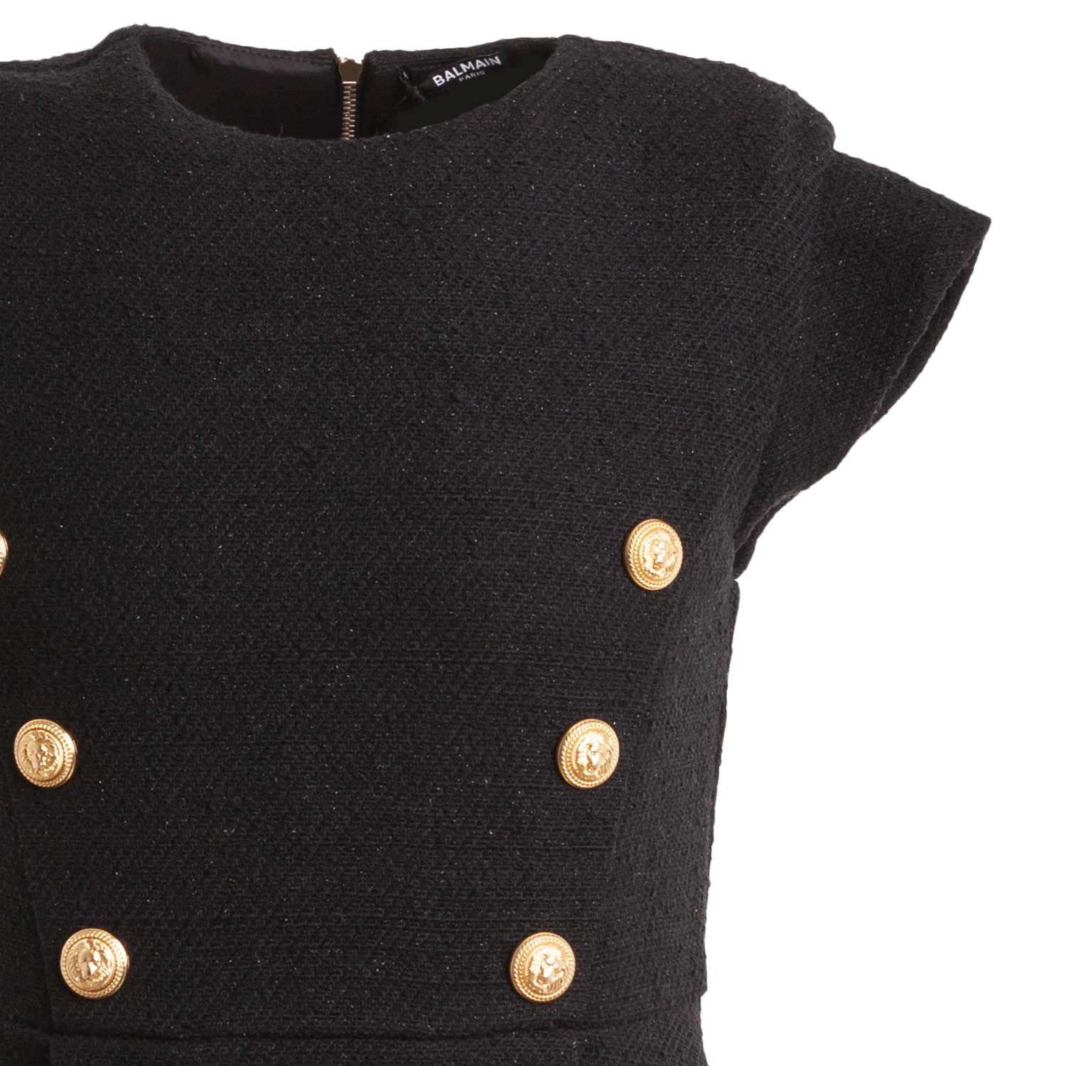 ABITO NERO CON BOTTONI ORO BAMBINA E TEENAGER - annameglio.com abbigliamento moda