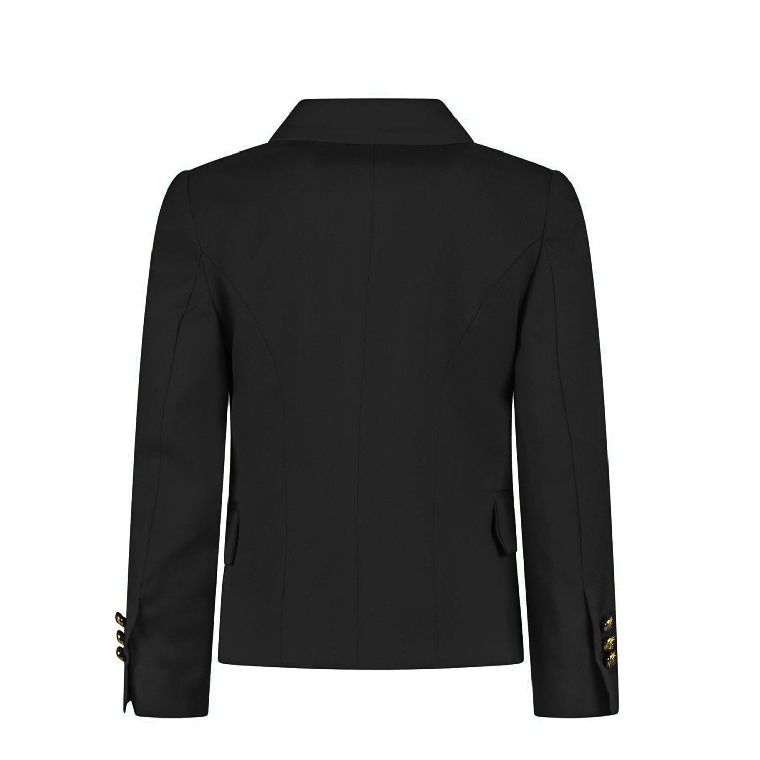 BLAZER NERO CON BOTTONI ORO BAMBINA E TEENAGER - annameglio.com abbigliamento moda