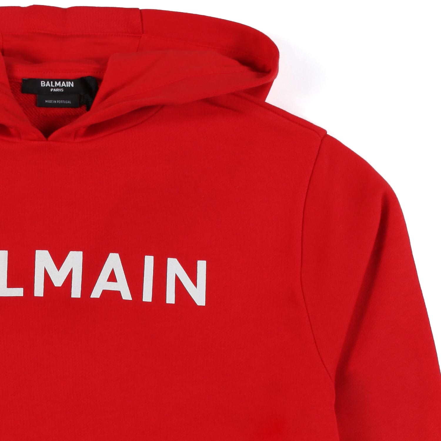 FELPA HOODIE ROSSA CON LOGO BIANCO - annameglio.com abbigliamento moda