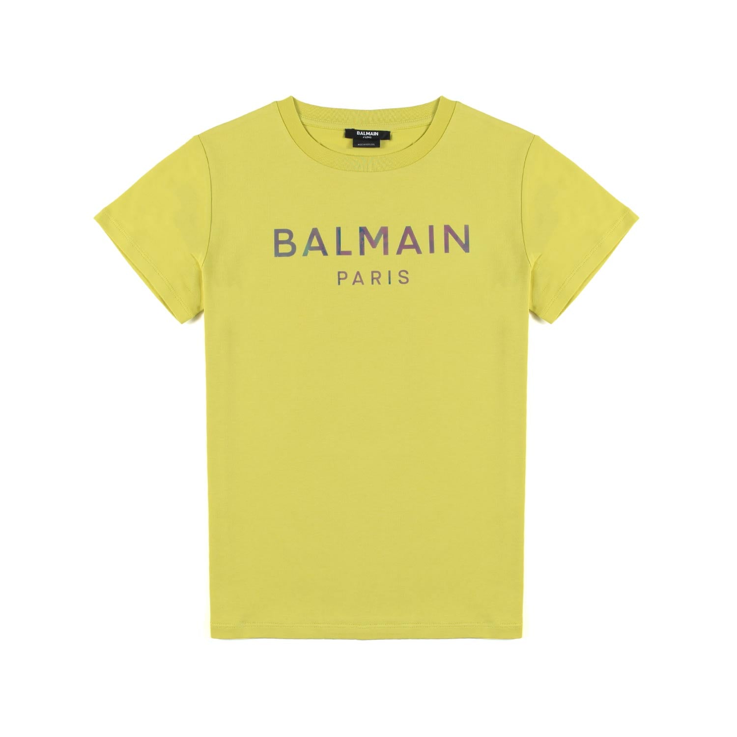 T-SHIRT LIME BAMBINA E TEEN CON LOGO VIOLA - annameglio.com abbigliamento moda