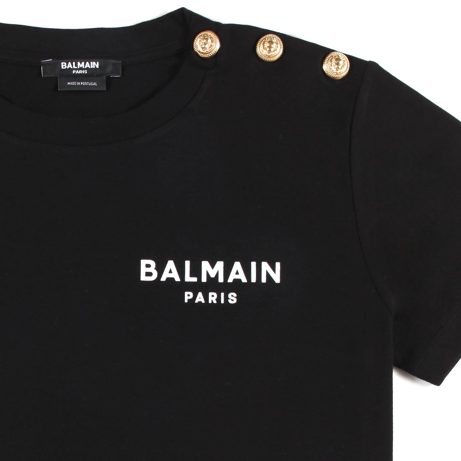 T-SHIRT NERA BAMBINA E TEEN CON MINI LOGO BIANCO - annameglio.com abbigliamento moda