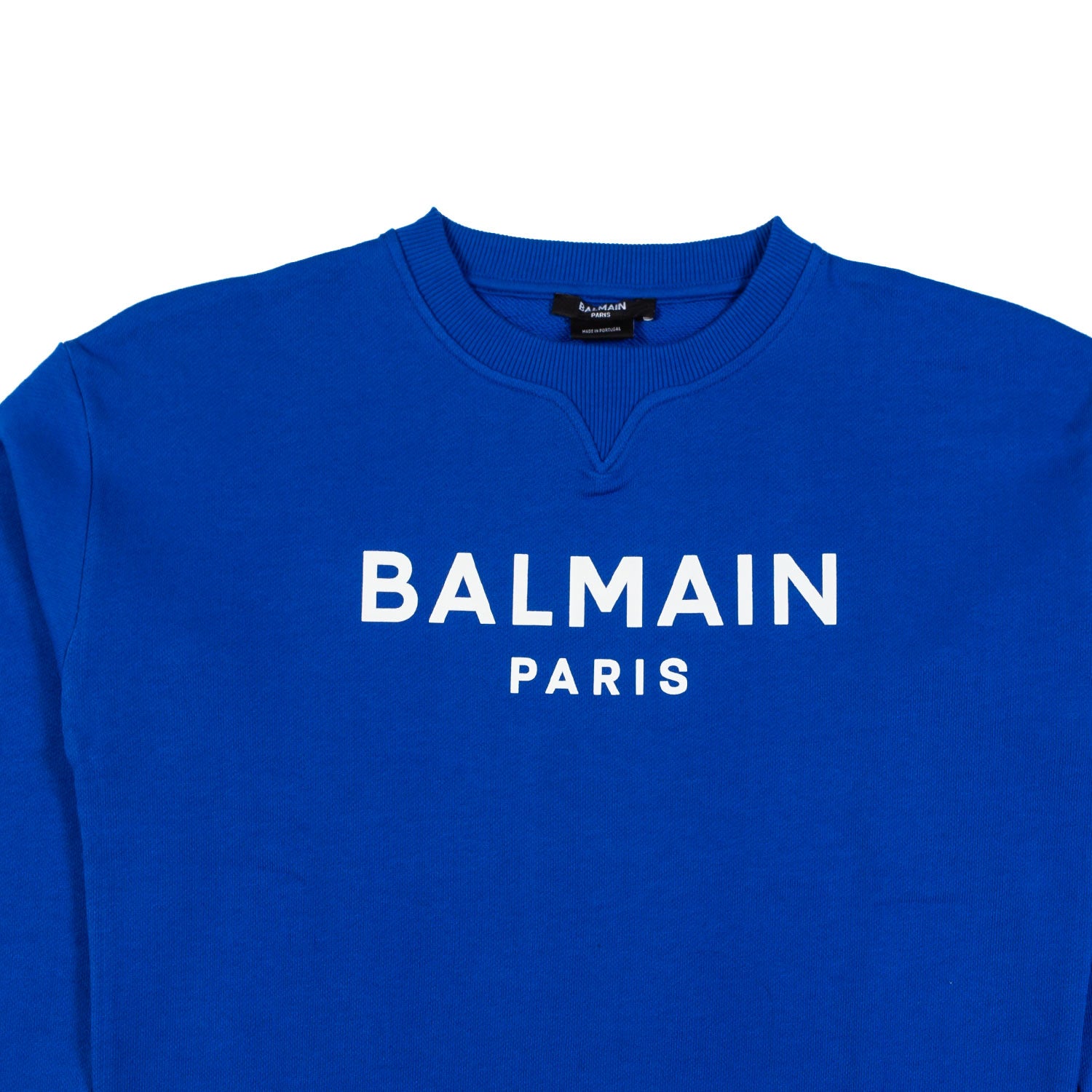 FELPA BLU ROYAL CON LOGO BIANCO BAMBINA E TEEN - annameglio.com abbigliamento moda