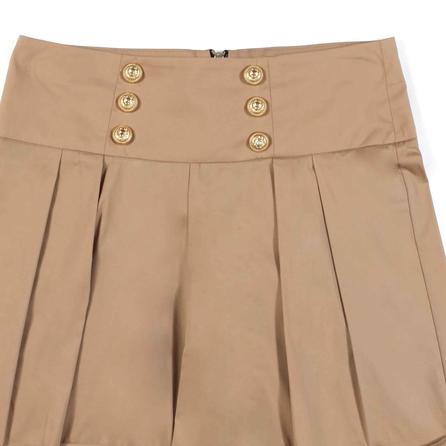 Shorts beige con pieghe bambina e teen - annameglio.com abbigliamento moda