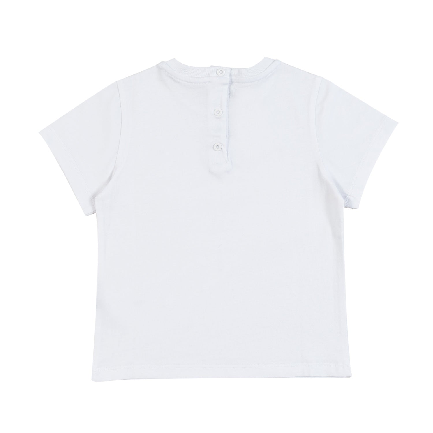 T-SHIRT BIANCA CON LOGO NERO BIMBO E BIMBA - annameglio.com abbigliamento moda