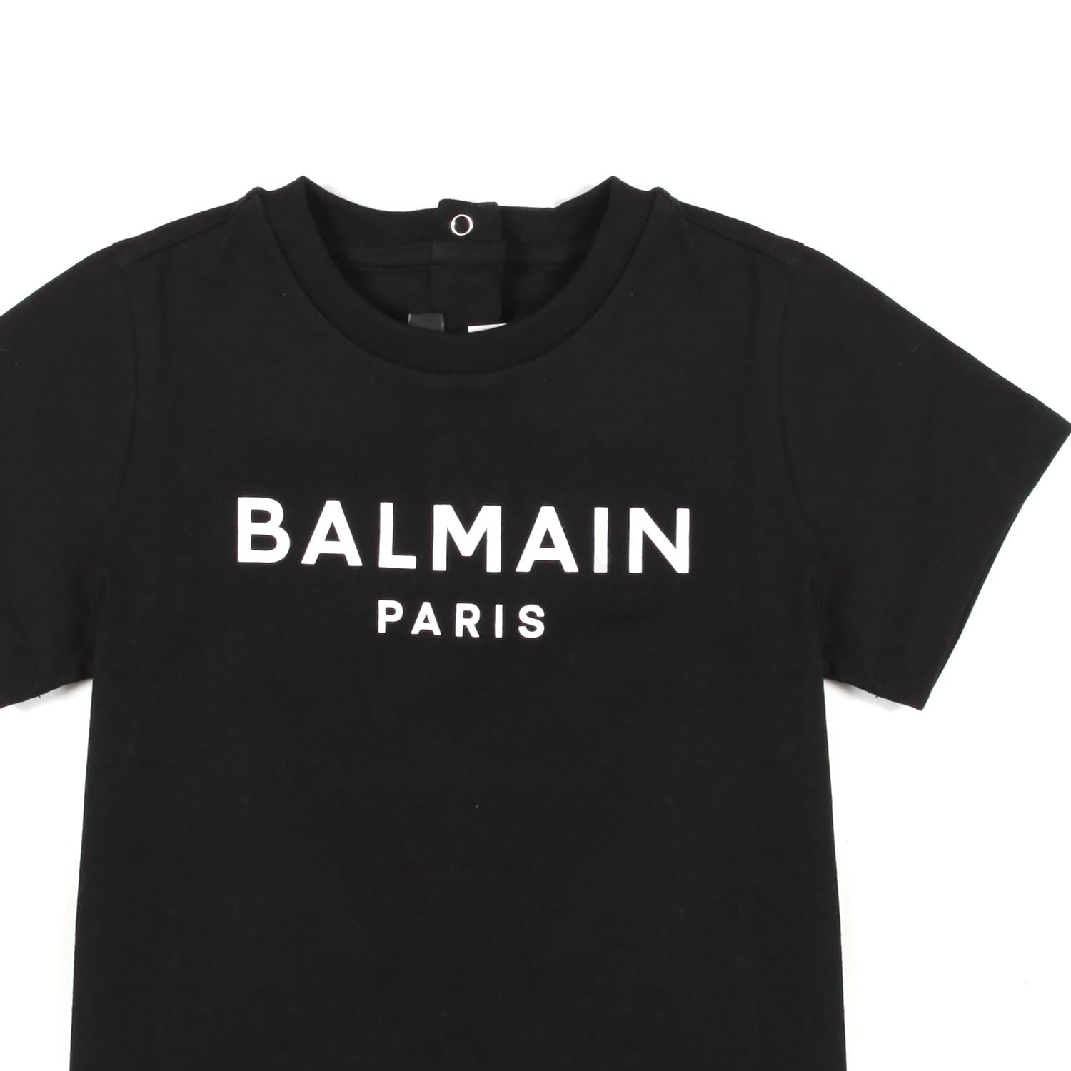 T-SHIRT NERA CON LOGO BIANCO BIMBA - annameglio.com abbigliamento moda