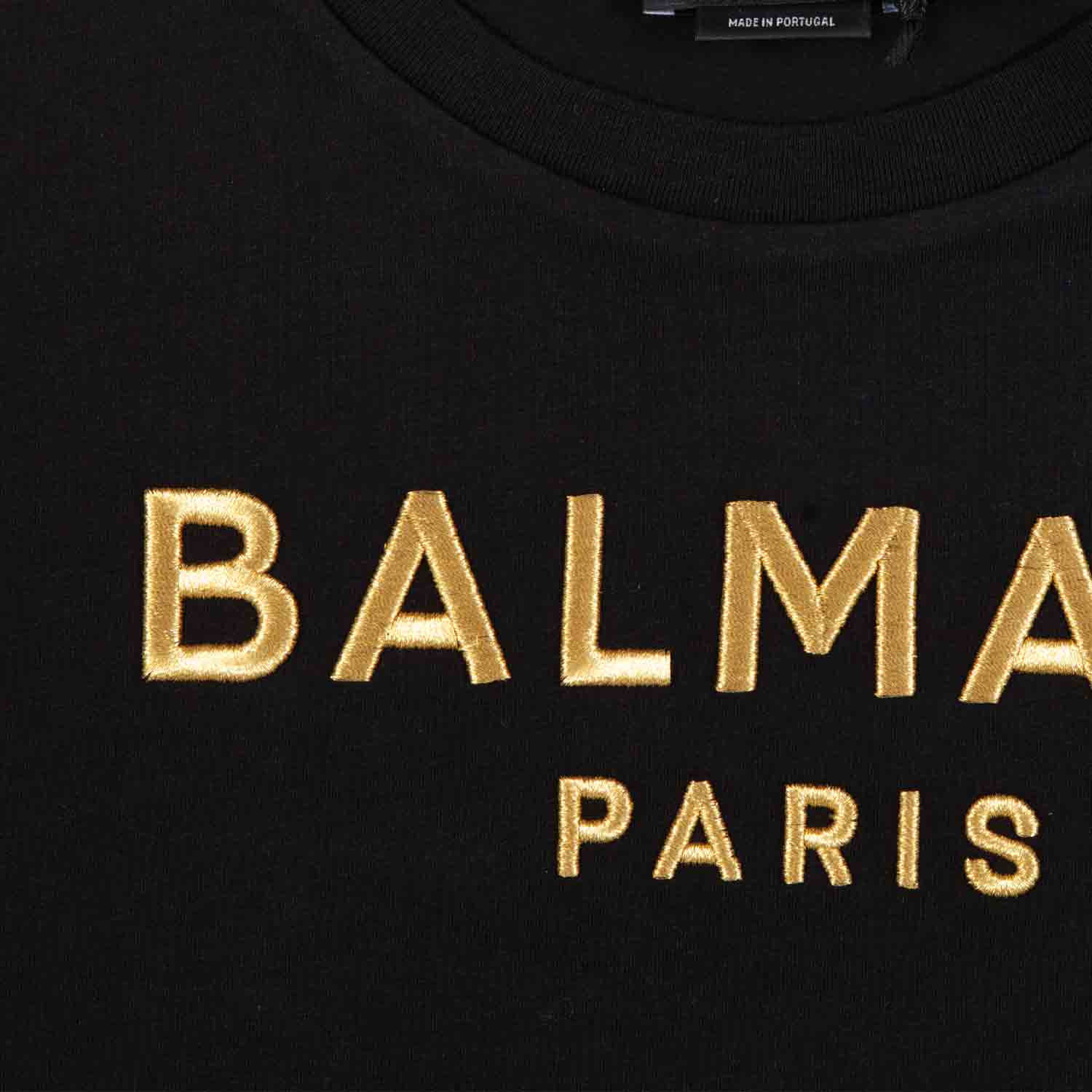 T-SHIRT NERA BAMBINA E TEEN CON LOGO ORO - annameglio.com abbigliamento moda