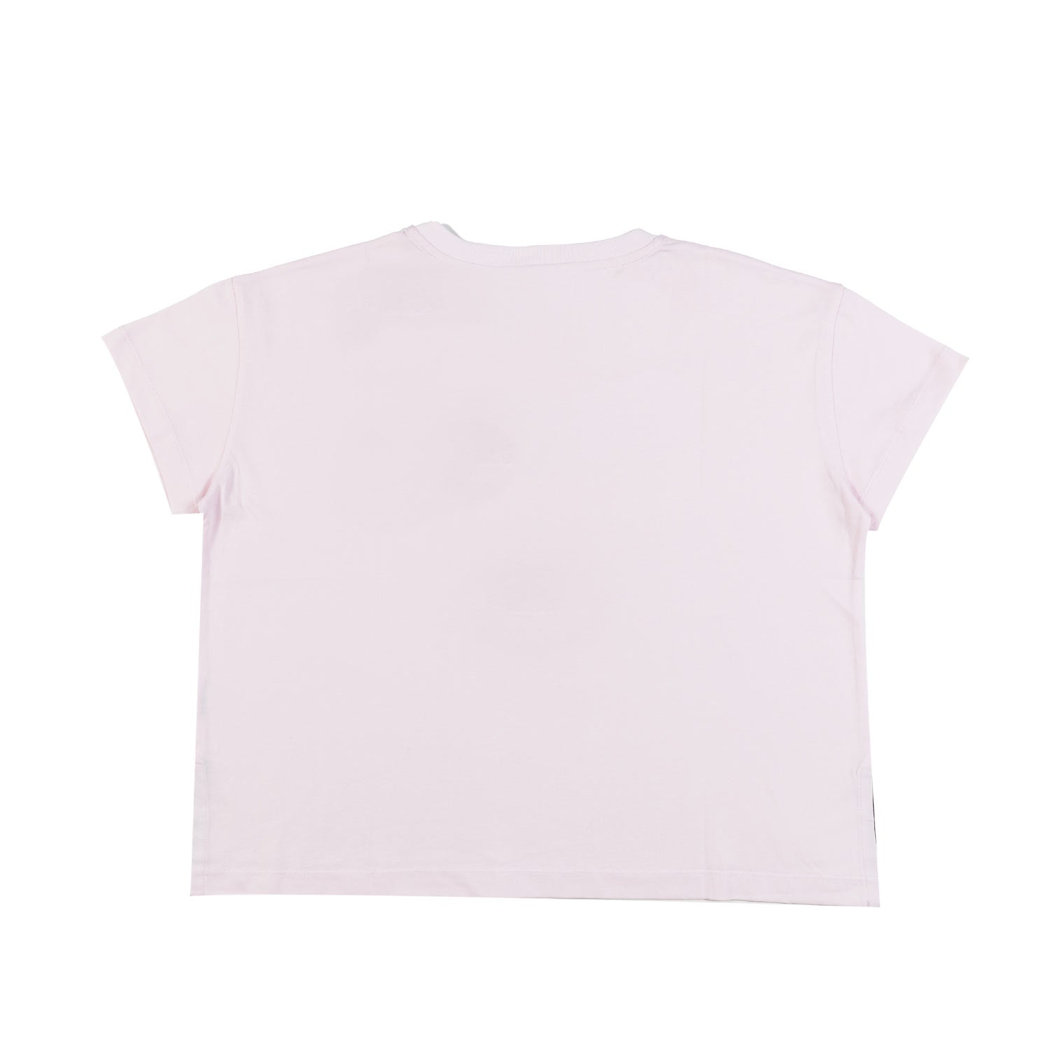 T-SHIRT BOXY ROSA CHIARO CON LOGO NERO - annameglio.com abbigliamento moda