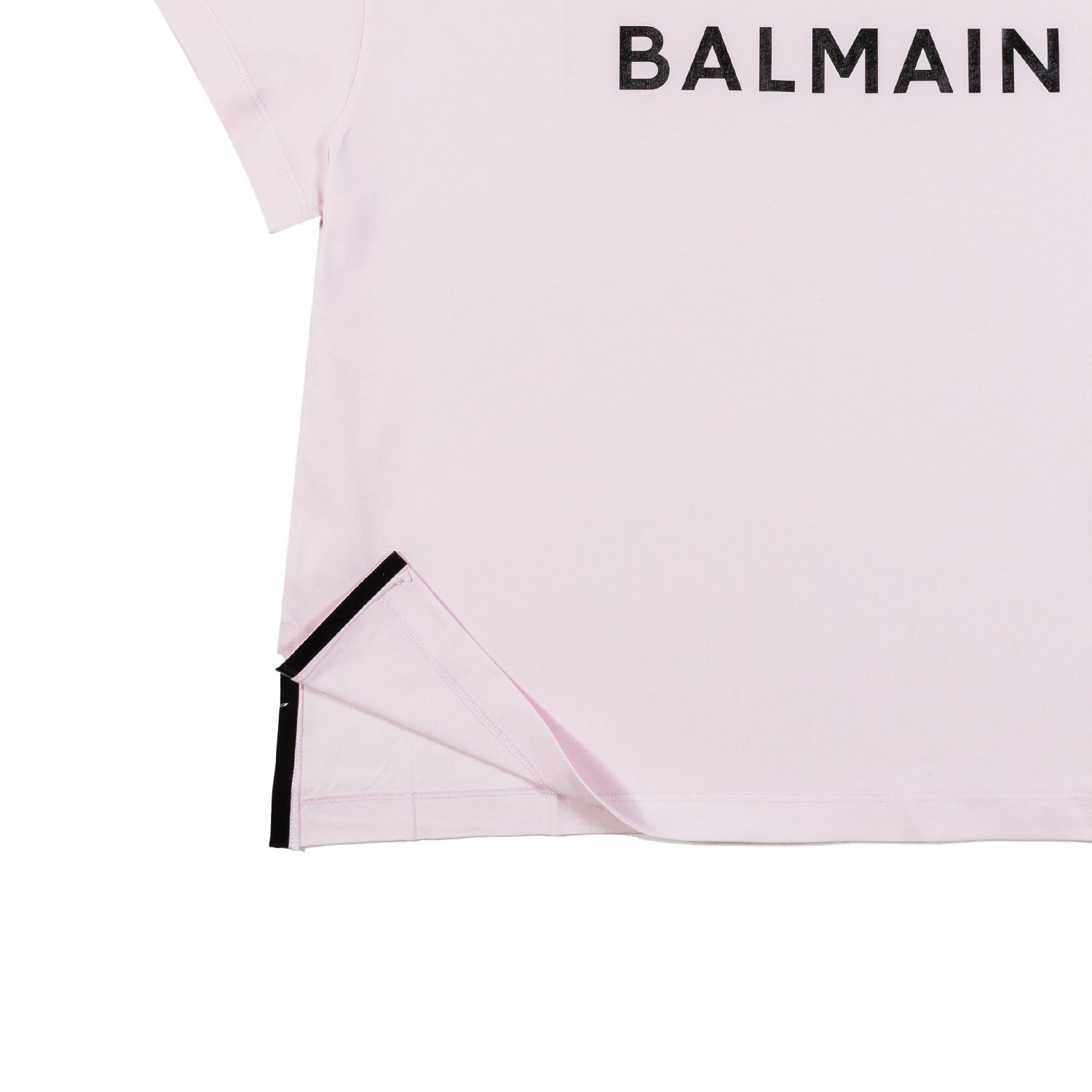 T-SHIRT BOXY ROSA CHIARO CON LOGO NERO - annameglio.com abbigliamento moda