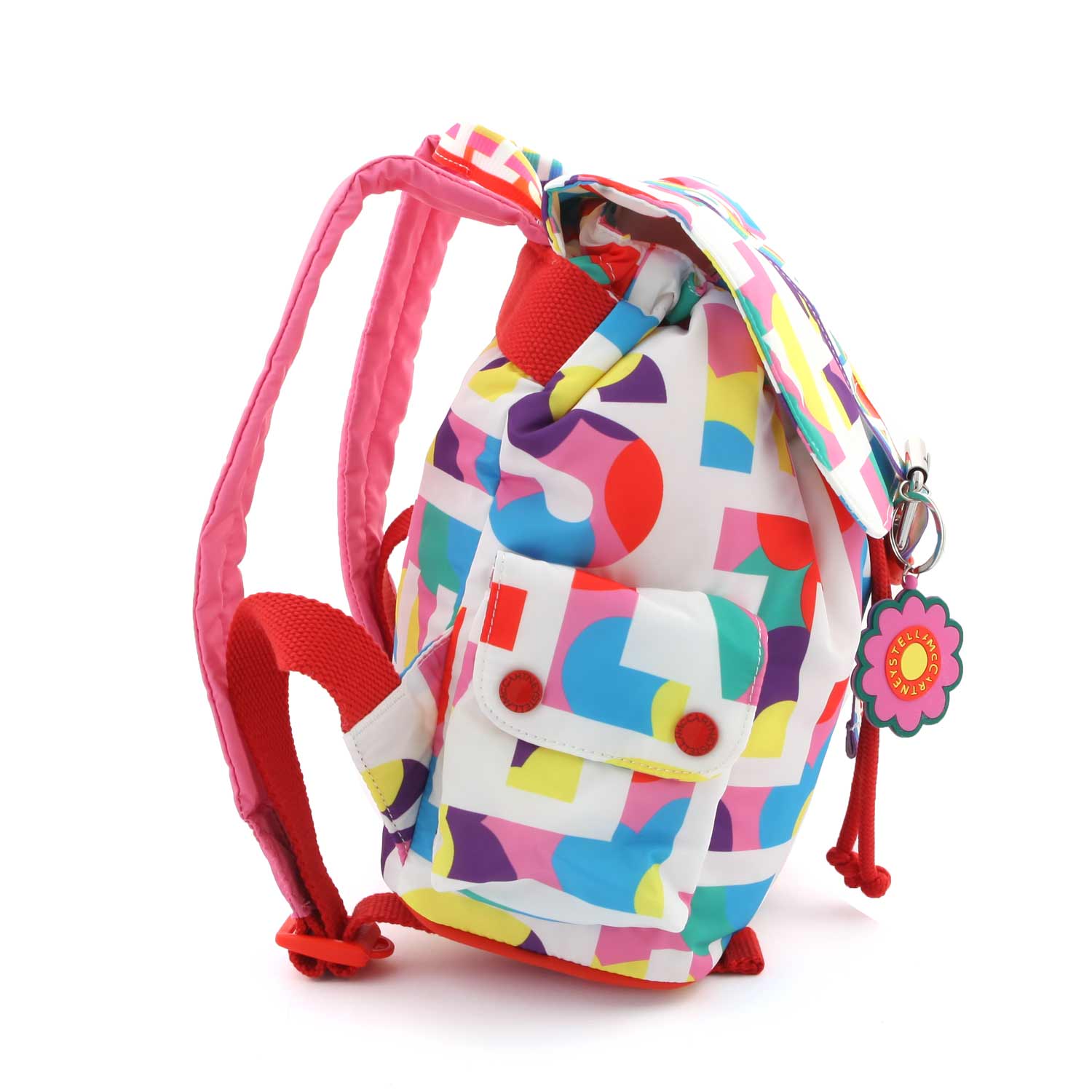 ZAINO POP BIANCO E MULTICOLOR BAMBINA E TEENAGER - annameglio.com abbigliamento moda