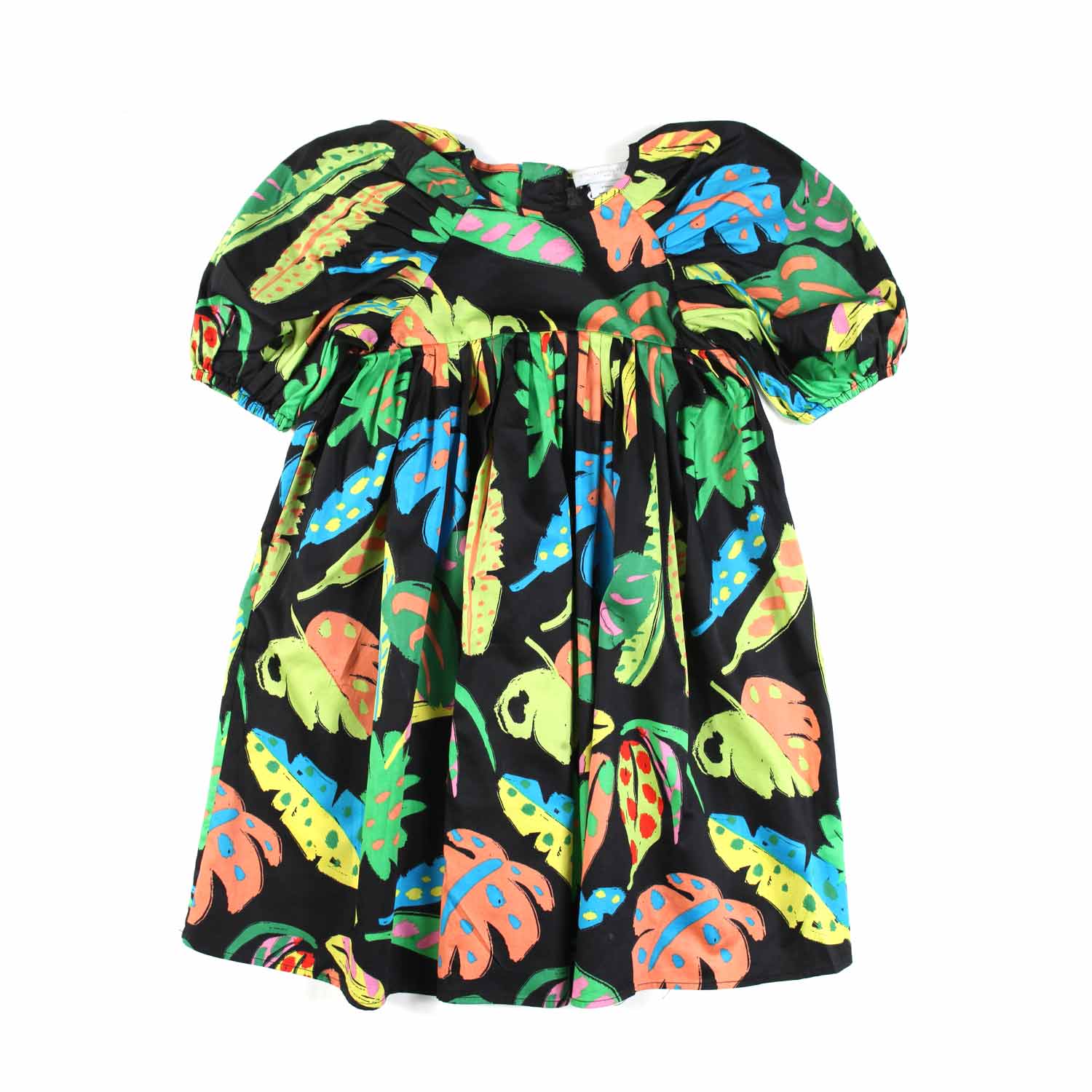 ABITO NERO CON STAMPE MULTICOLOR BAMBINA - annameglio.com abbigliamento moda