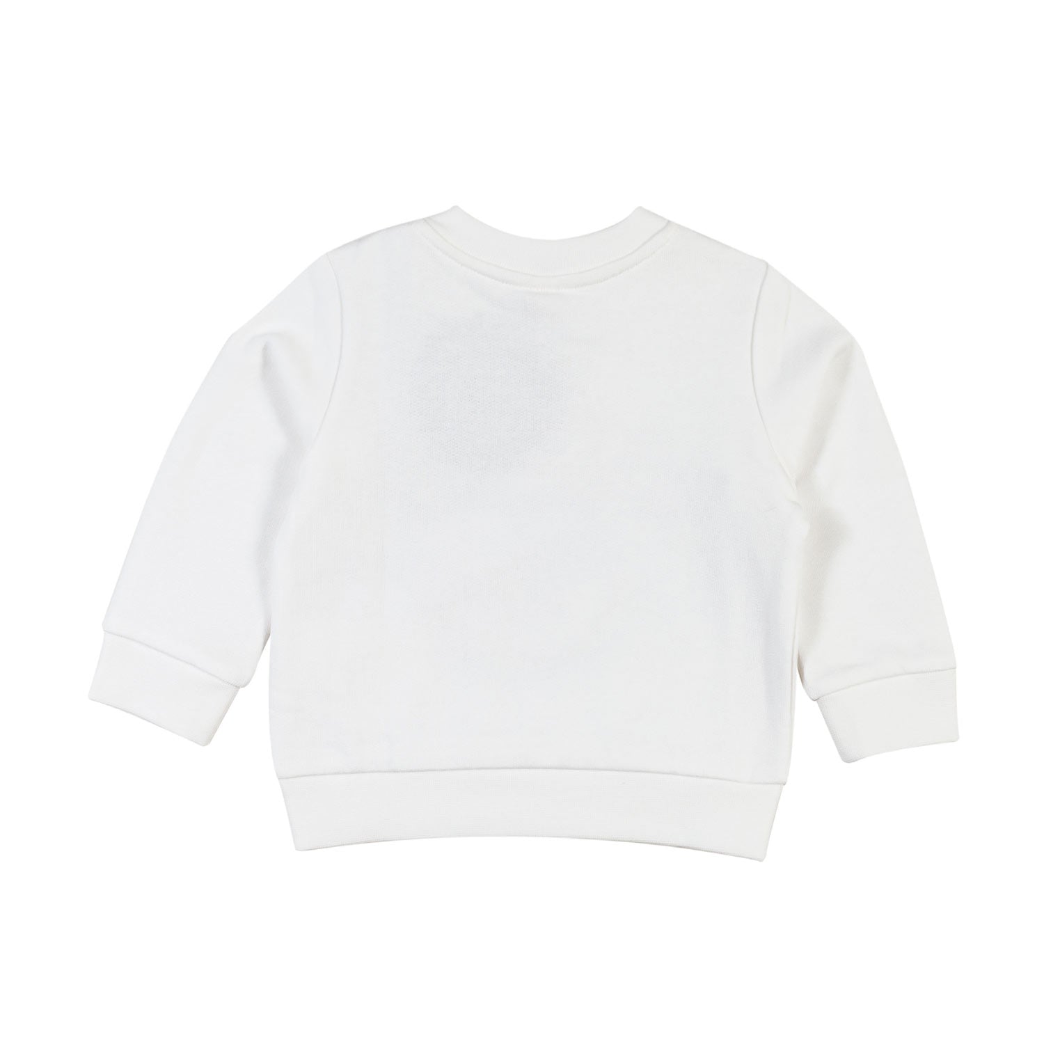 FELPA BIANCA CON STAMPA MULTICOLOR BIMBO E BIMBA - annameglio.com abbigliamento moda