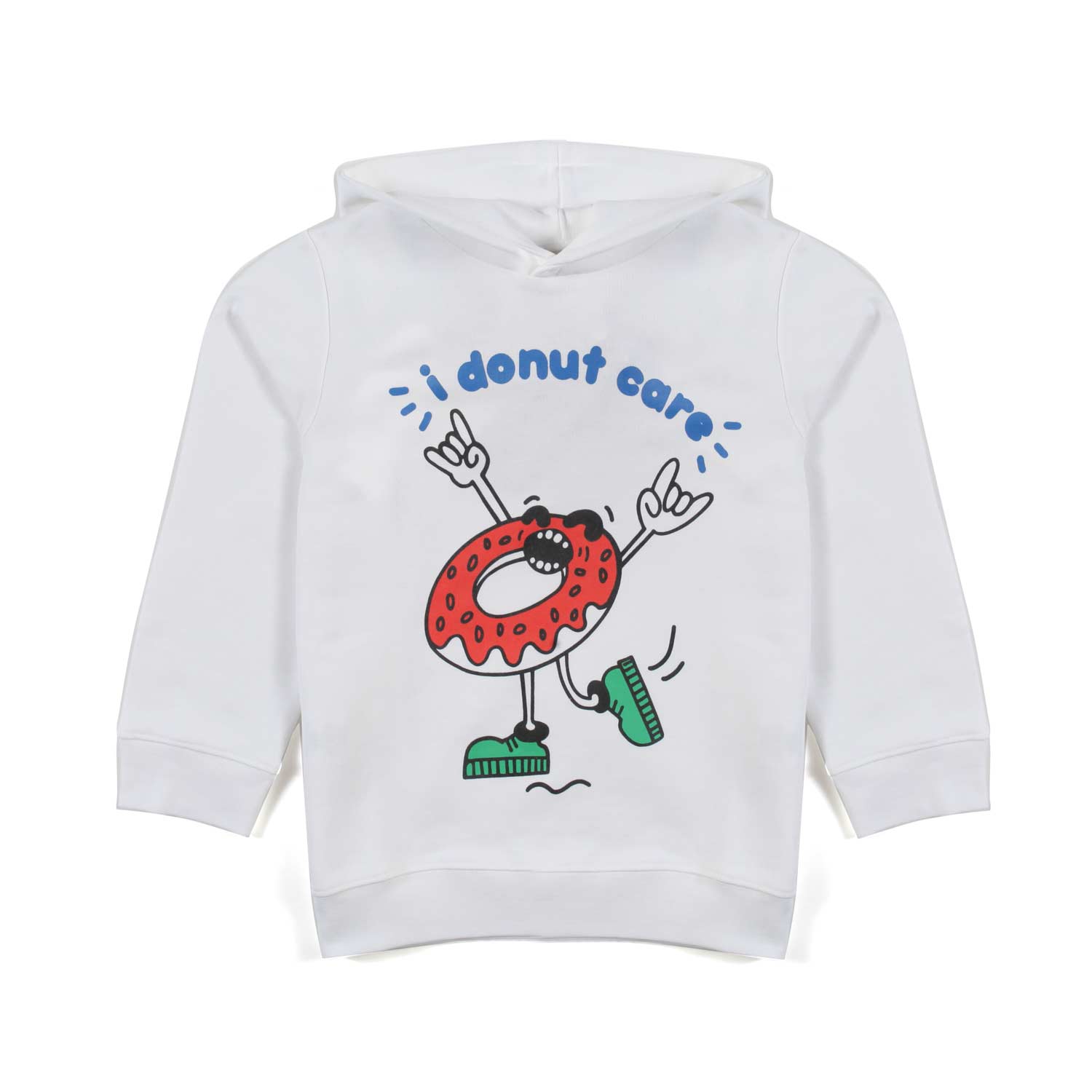 FELPA HOODIE CON STAMPA DONUT BAMBINA E BAMBINO - annameglio.com abbigliamento moda