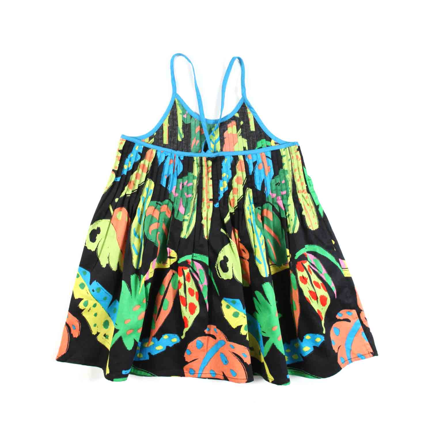 TOP BLUSA NERO CON STAMPE MULTICOLOR - annameglio.com abbigliamento moda