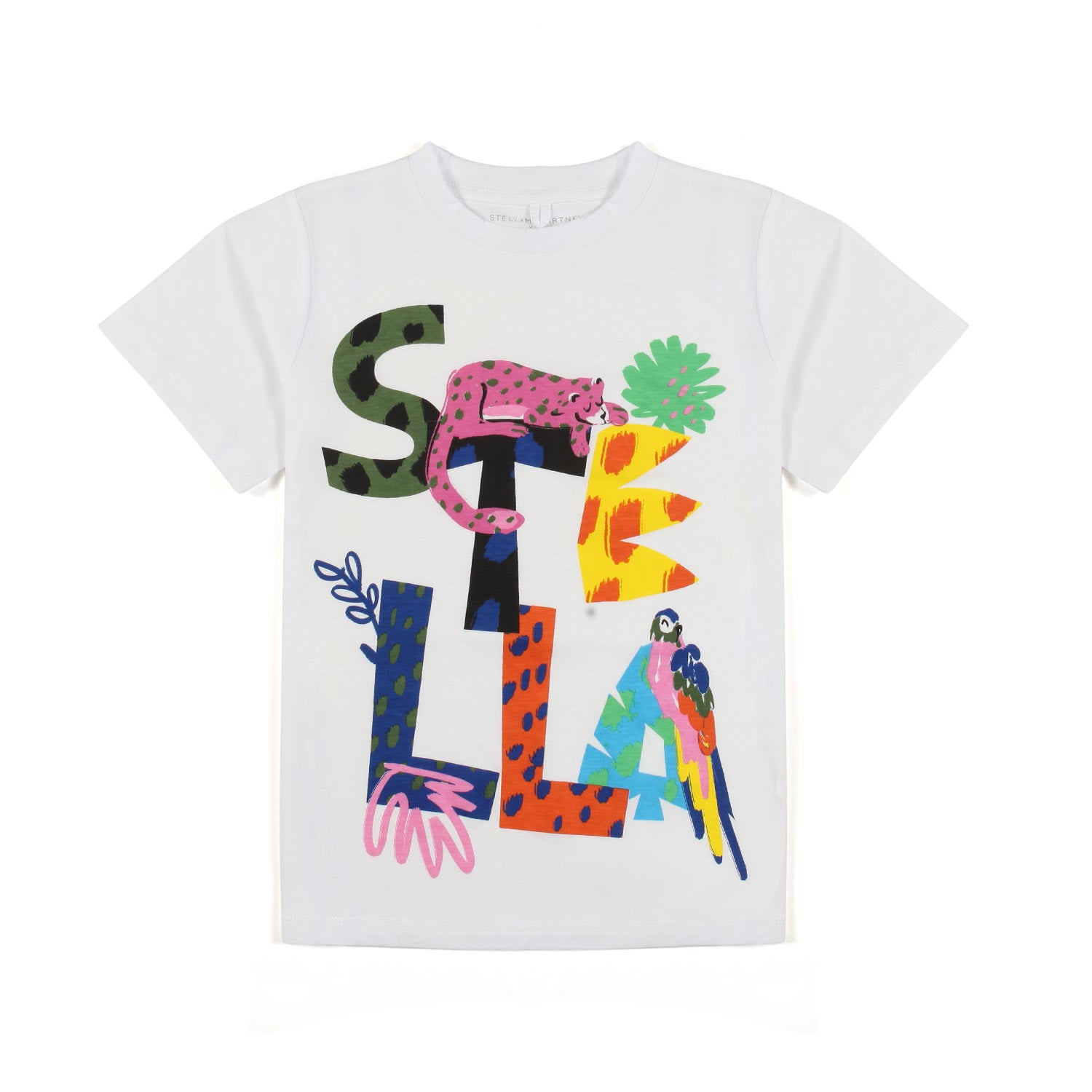 T-SHIRT BIANCA CON MAXI LOGO MULTICOLOR BAMBINA - annameglio.com abbigliamento moda