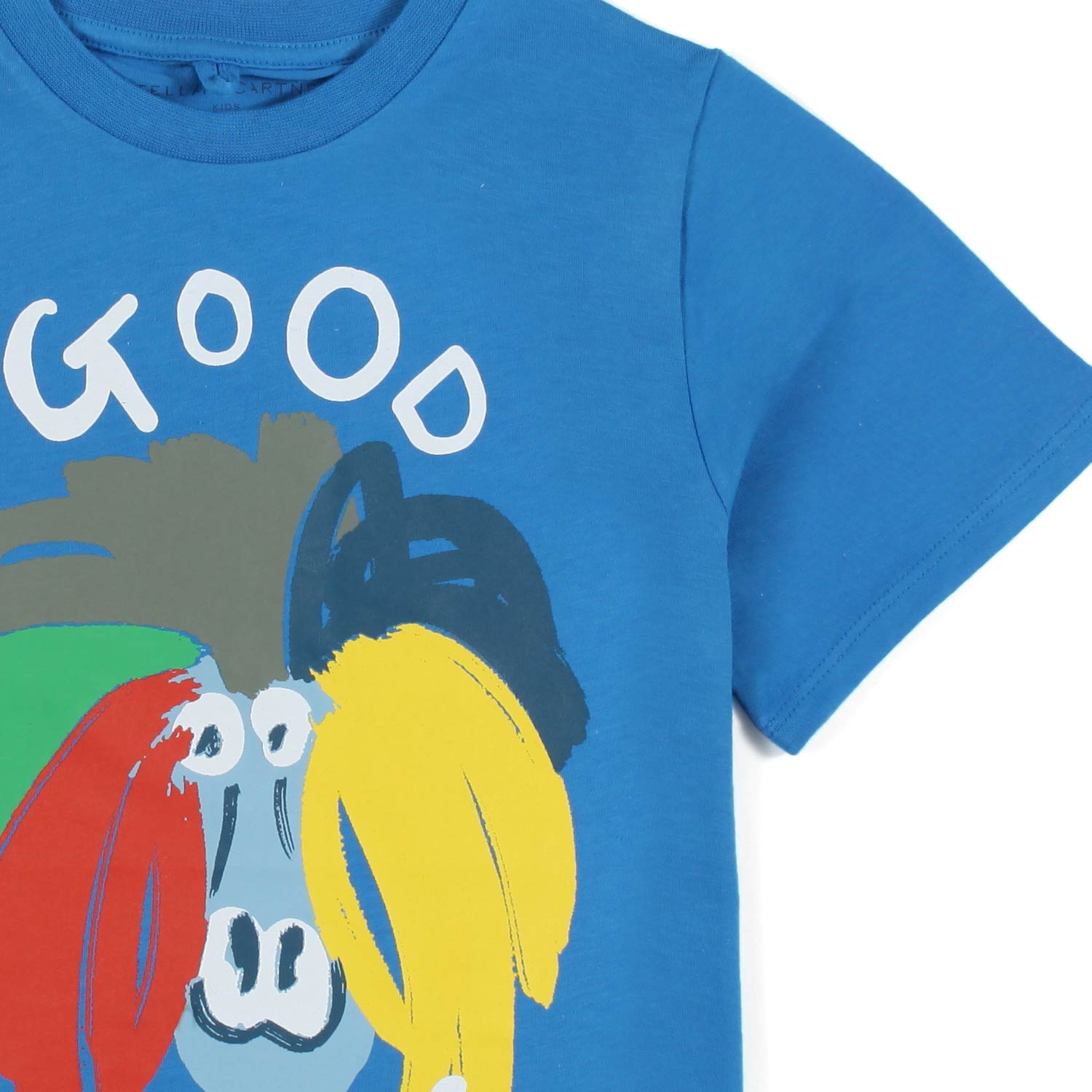 T-SHIRT GOOD VIBES BLU BAMBINA E BAMBINO - annameglio.com abbigliamento moda
