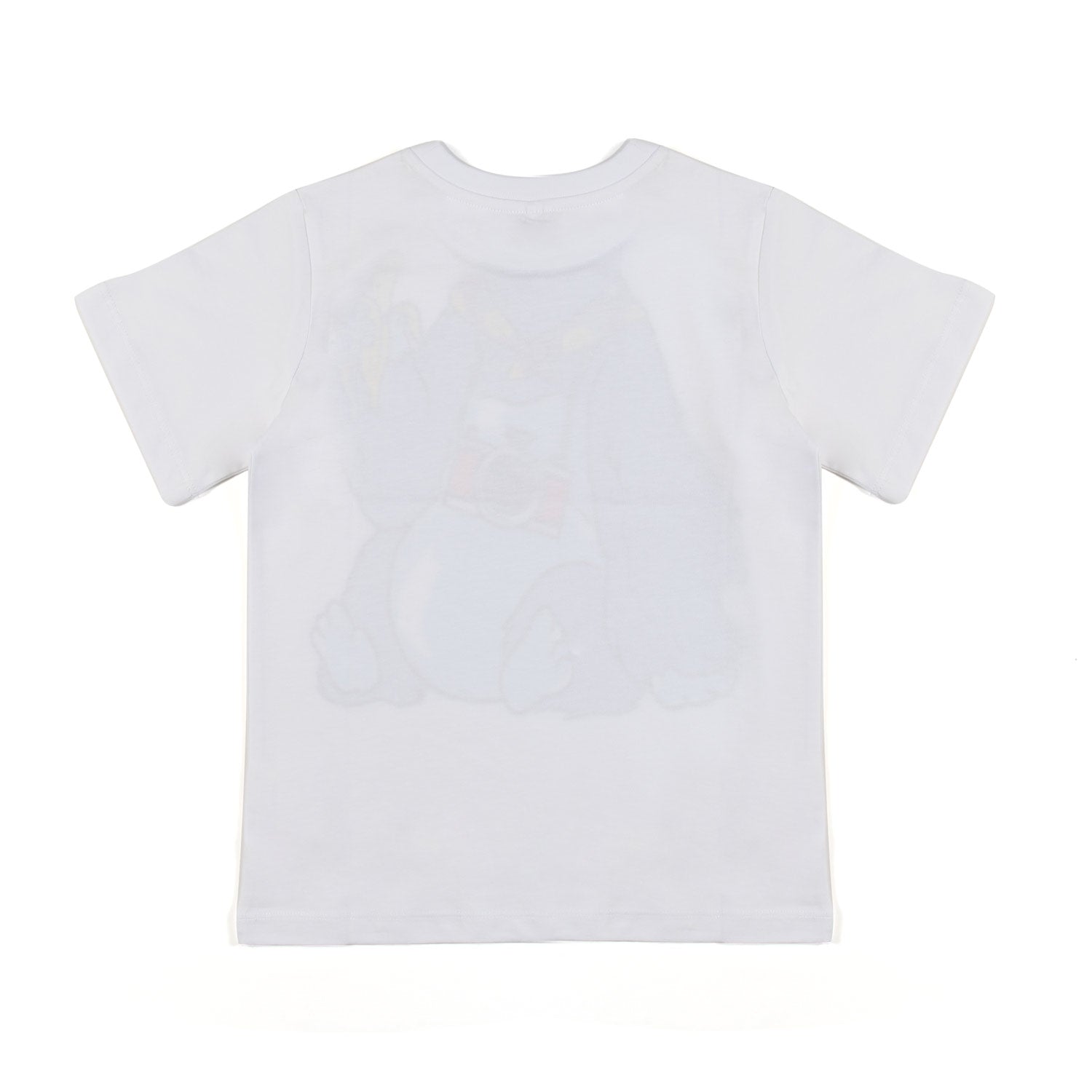 T-SHIRT BIANCA CON GORILLA BLU BAMBINA E BAMBINO - annameglio.com abbigliamento moda