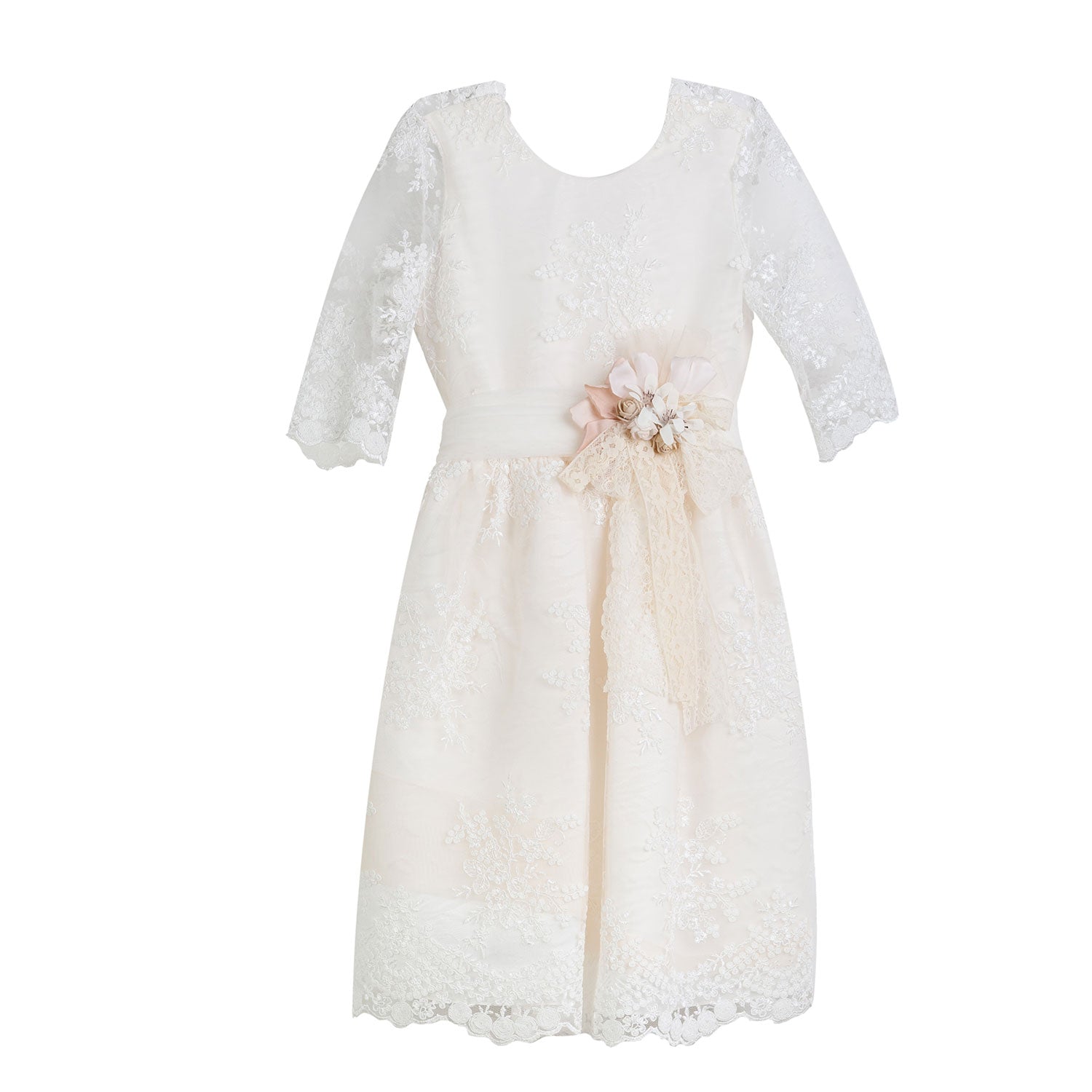 ABITO CIPRIA PALLIDO IN TULLE E PIZZO - annameglio.com abbigliamento moda