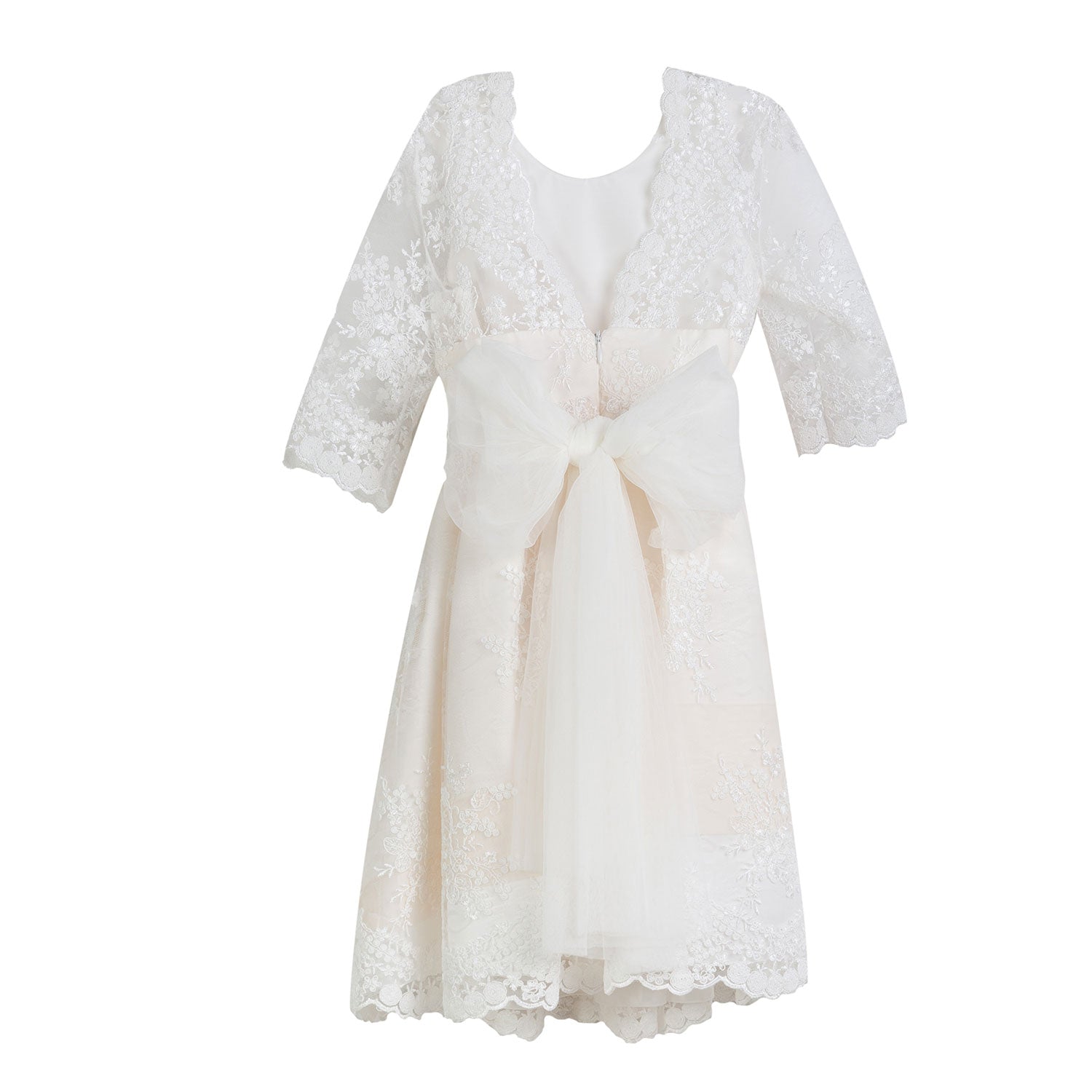 ABITO CIPRIA PALLIDO IN TULLE E PIZZO - annameglio.com abbigliamento moda