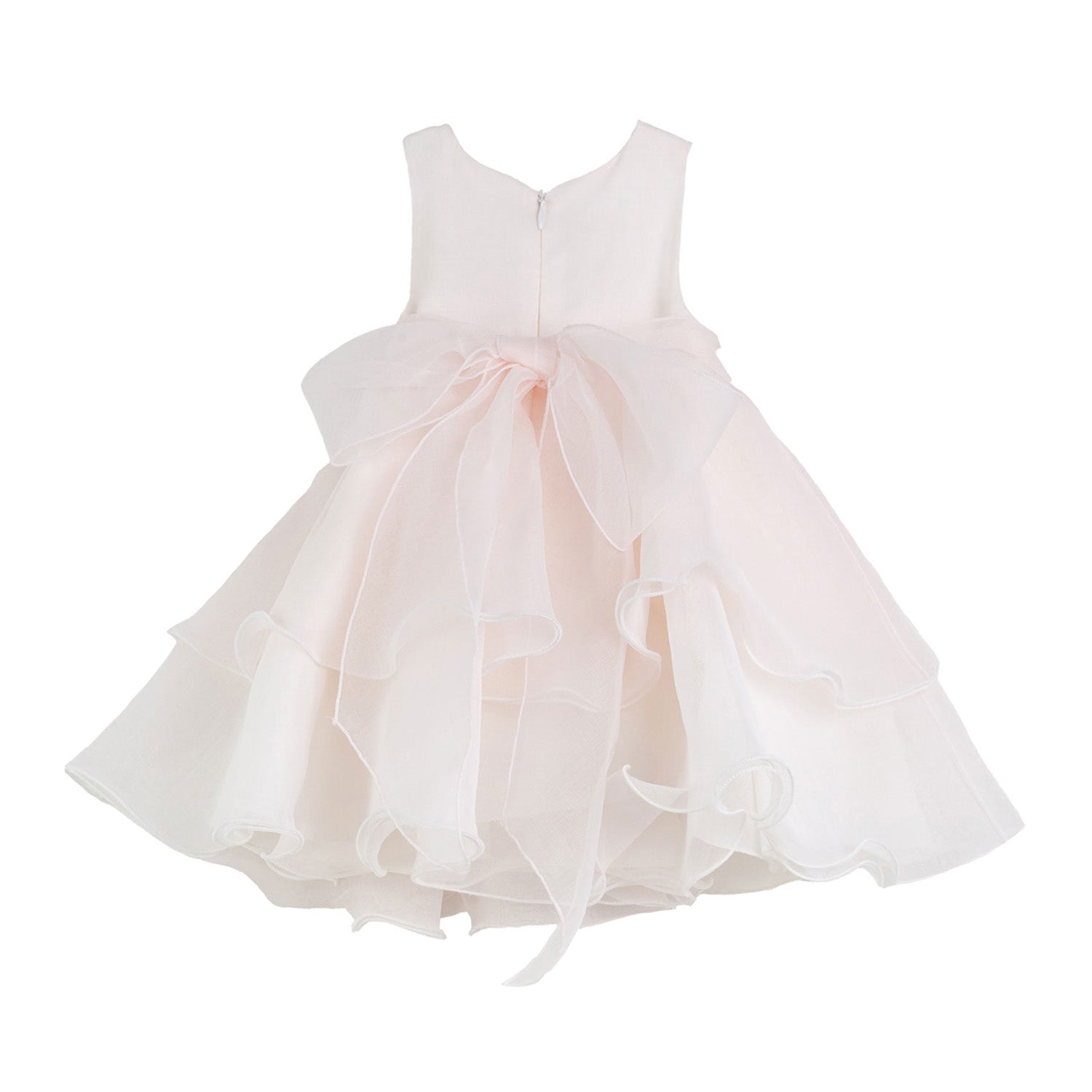 MINI ABITO TULLE ROSA CHIARO CON FIORE CIPRIA - annameglio.com abbigliamento moda