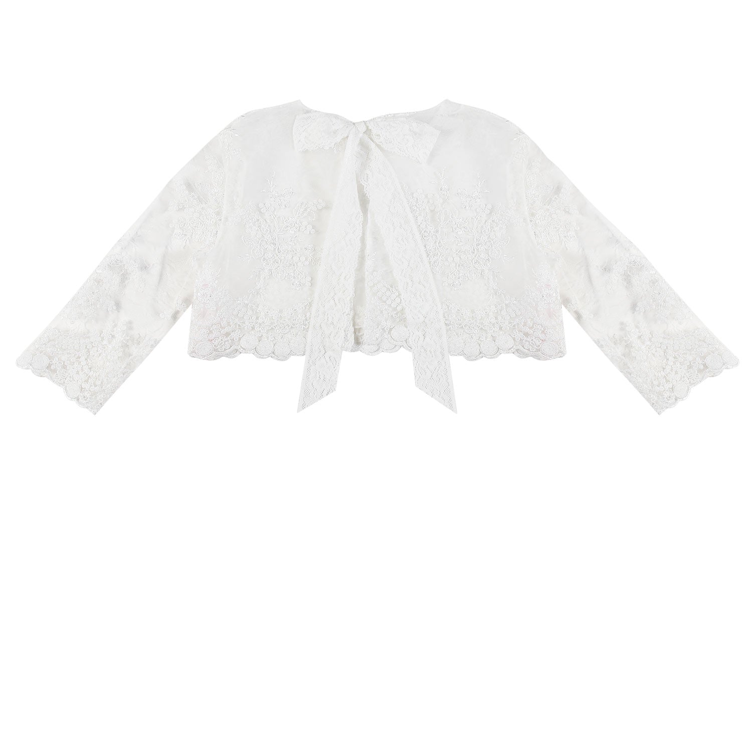 COPRISPALLE BIANCO IN PIZZO BAMBINA E TEENAGER - annameglio.com abbigliamento moda