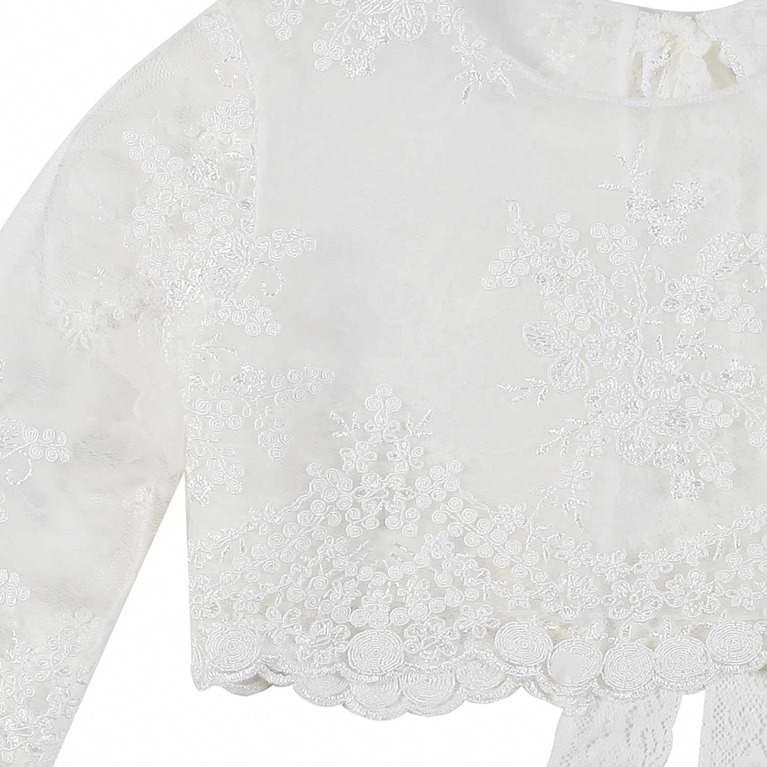 COPRISPALLE BIANCO IN PIZZO BAMBINA E TEENAGER - annameglio.com abbigliamento moda