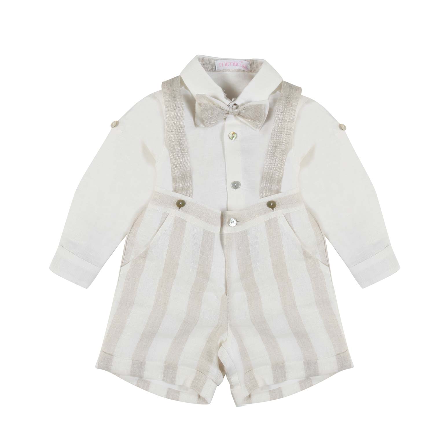 COMPLETO RAFIA E BIANCO A RIGHE BAMBINO - annameglio.com abbigliamento moda