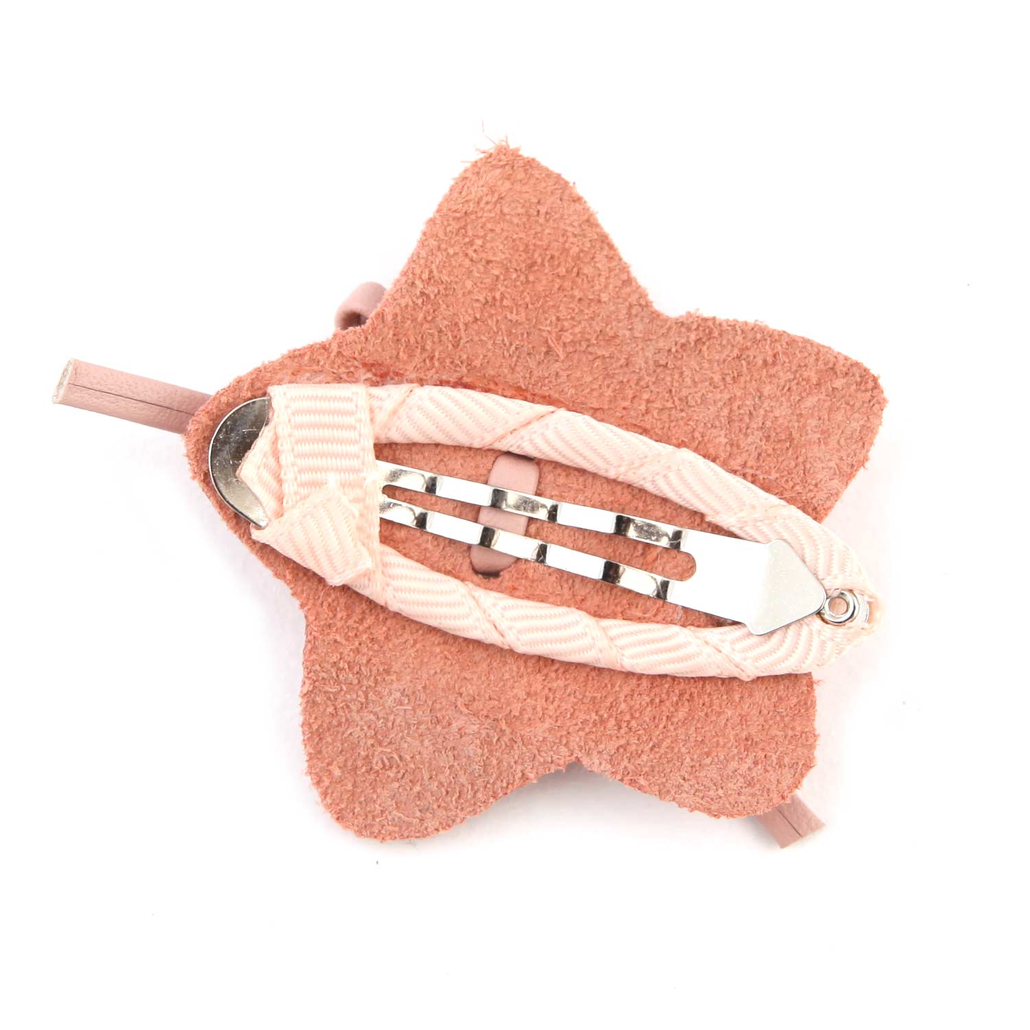 FERMAGLIO CLIP CON STELLA ROSA E ORO BAMBINA - annameglio.com abbigliamento moda