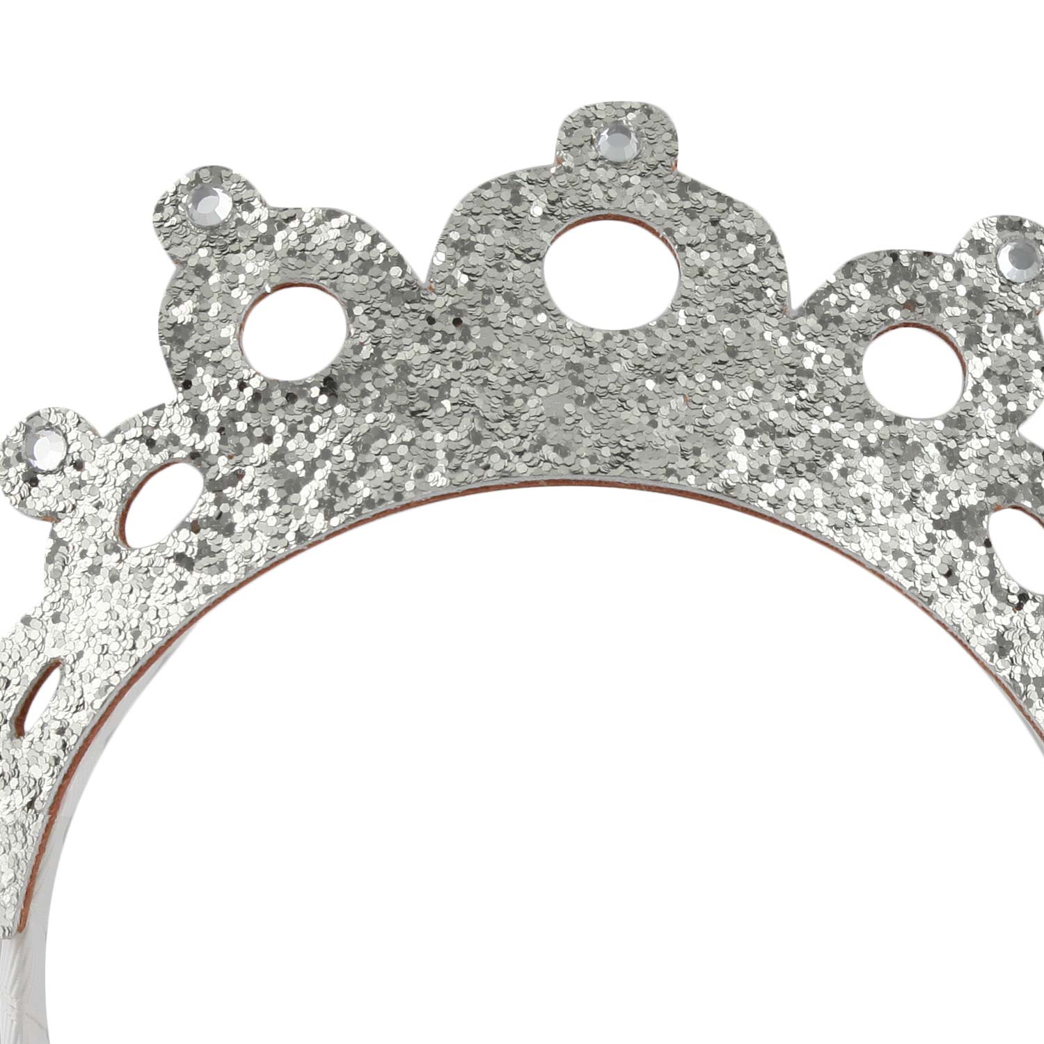 CERCHIETTO QUEEN ARGENTO E BIANCO BAMBINA - annameglio.com abbigliamento moda