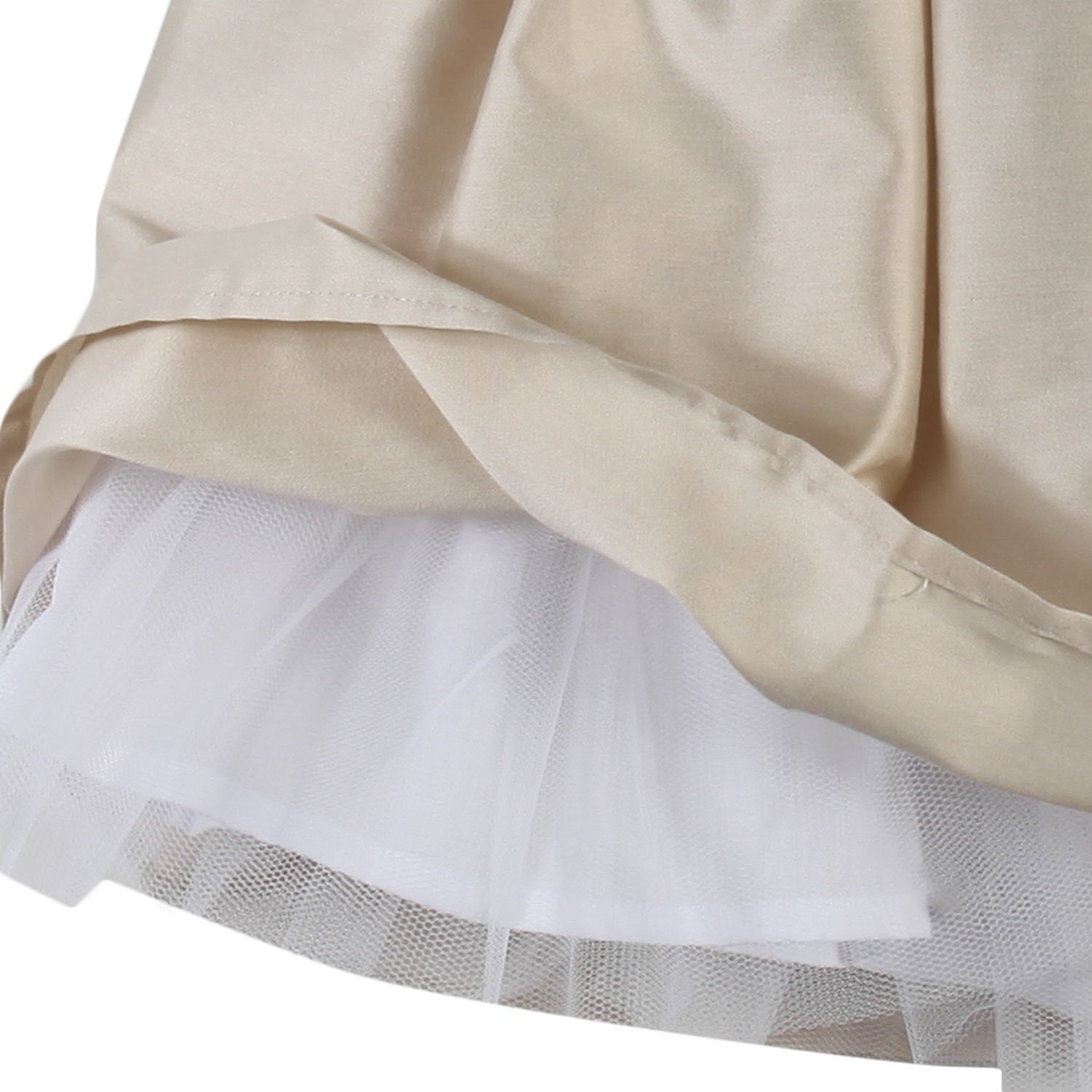 VESTITO BIANCO E SABBIA BIMBA E NEONATA - annameglio.com abbigliamento moda