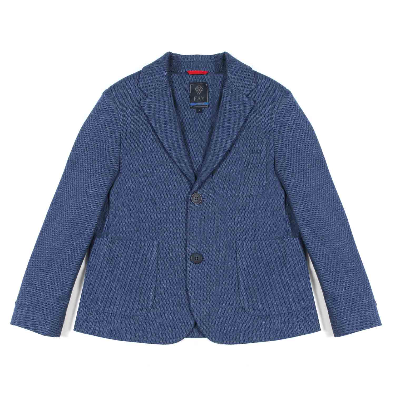 GIACCA COTONE BLU POLVERE BAMBINO E TEENAGER - annameglio.com abbigliamento moda