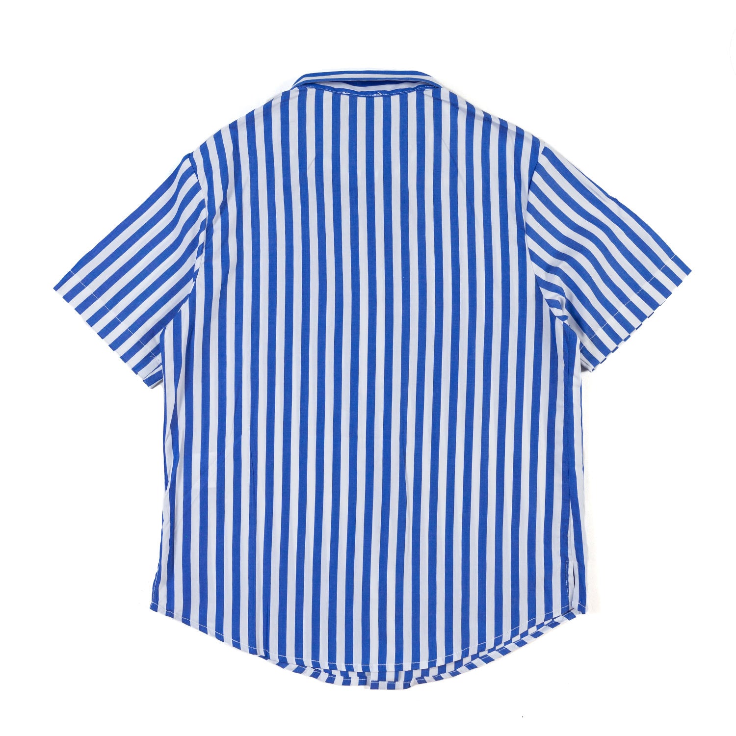 CAMICIA MANICA CORTA BIANCA E BLU A RIGHE - annameglio.com abbigliamento moda