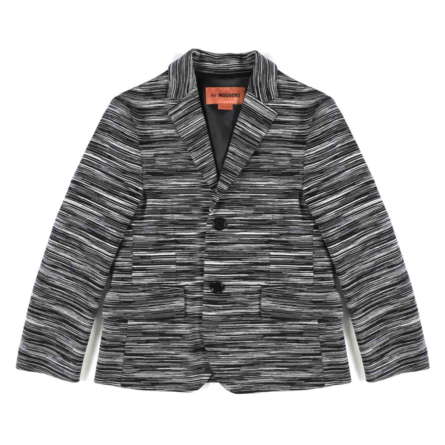 GIACCA NERA E BIANCA SPACE DYE BAMBINO E TEENAGER - annameglio.com abbigliamento moda