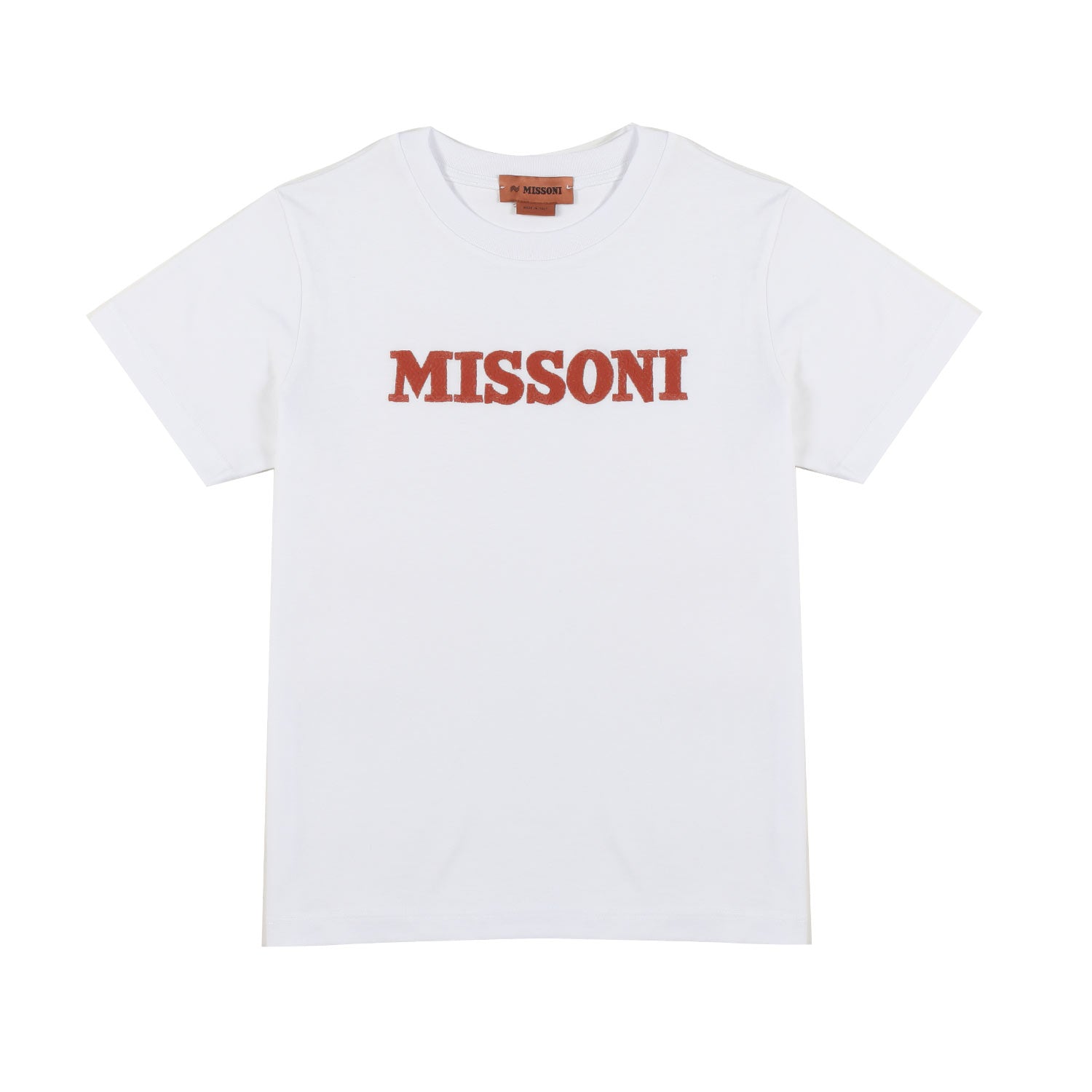 T-SHIRT UNISEX BIANCA CON LOGO RUGGINE - annameglio.com abbigliamento moda